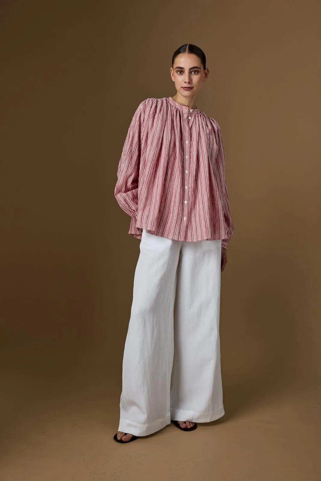 Hose LEAF Wide Leg aus Leinenmix - Image 2