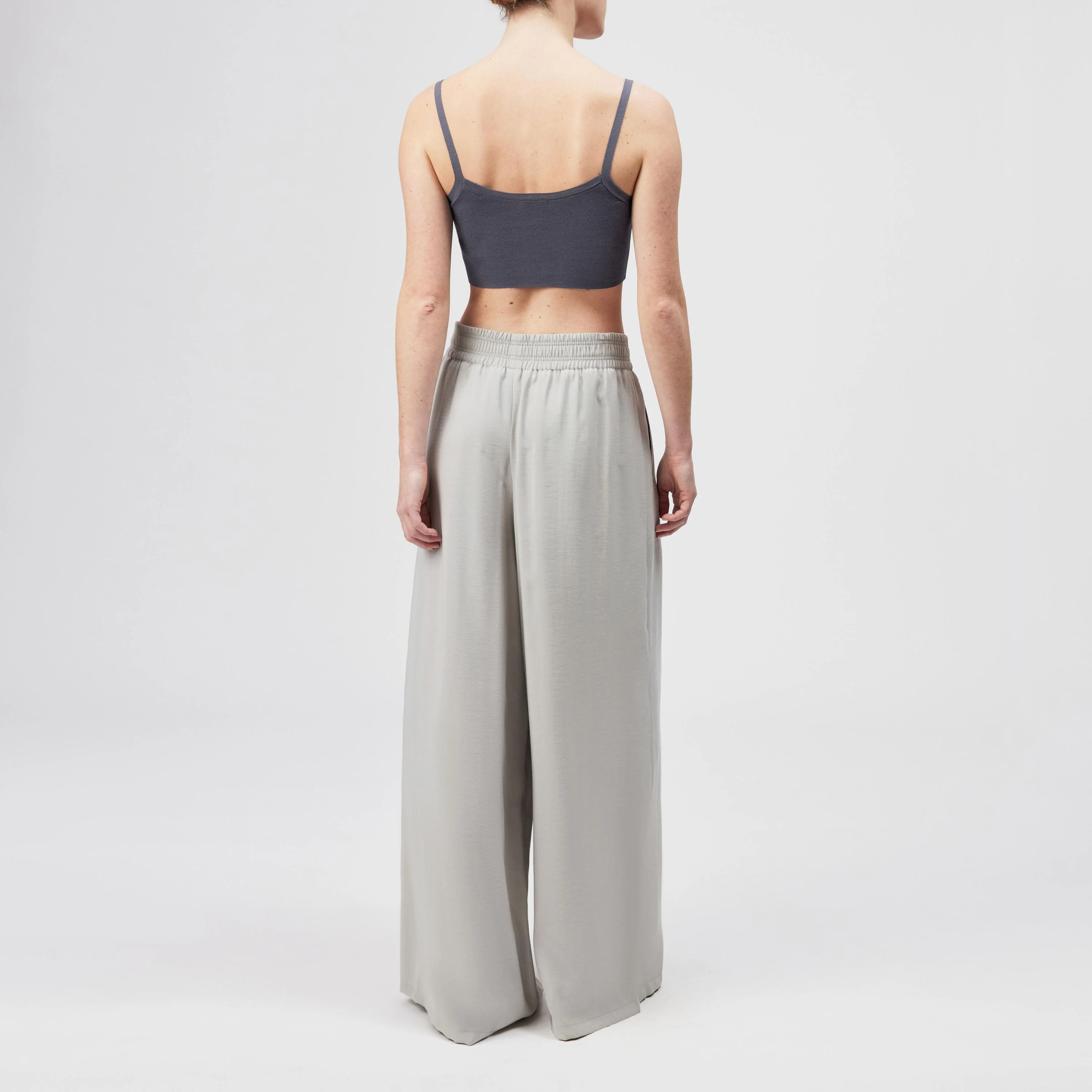 Hose Wide Leg in fließendem Twill - Image 2
