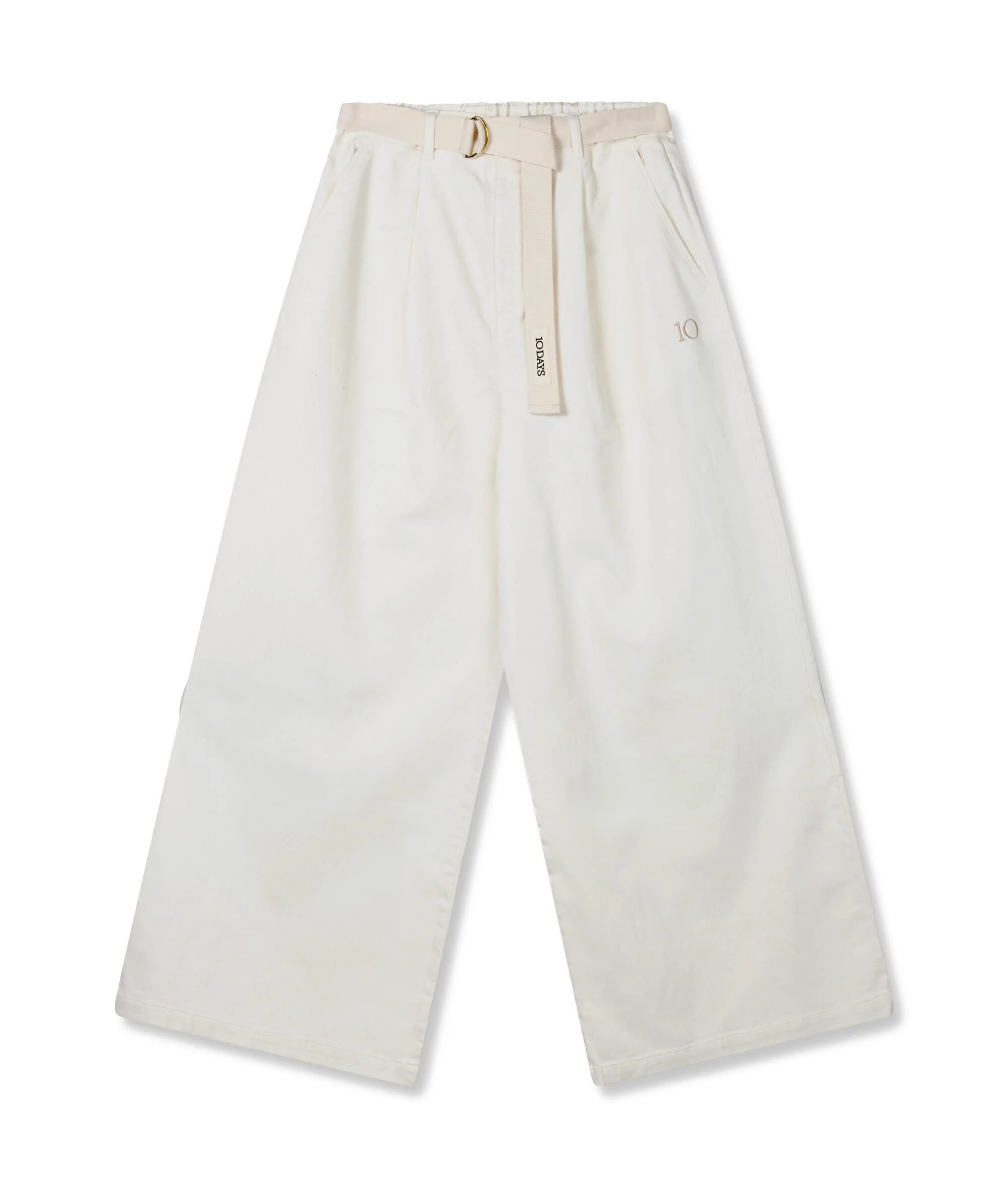 Hose Wide Leg mit Gürtel