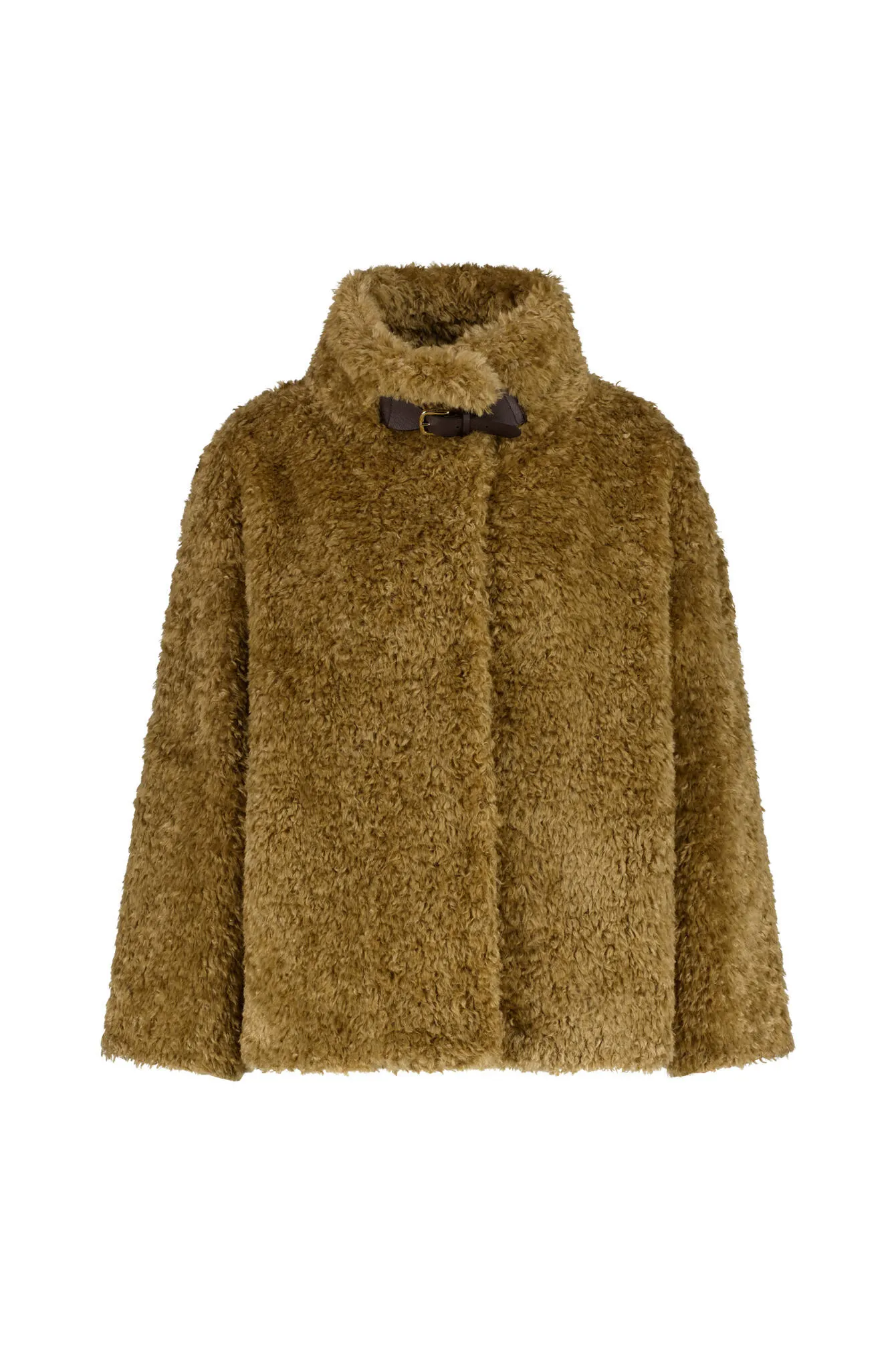 Jacke in Felloptik