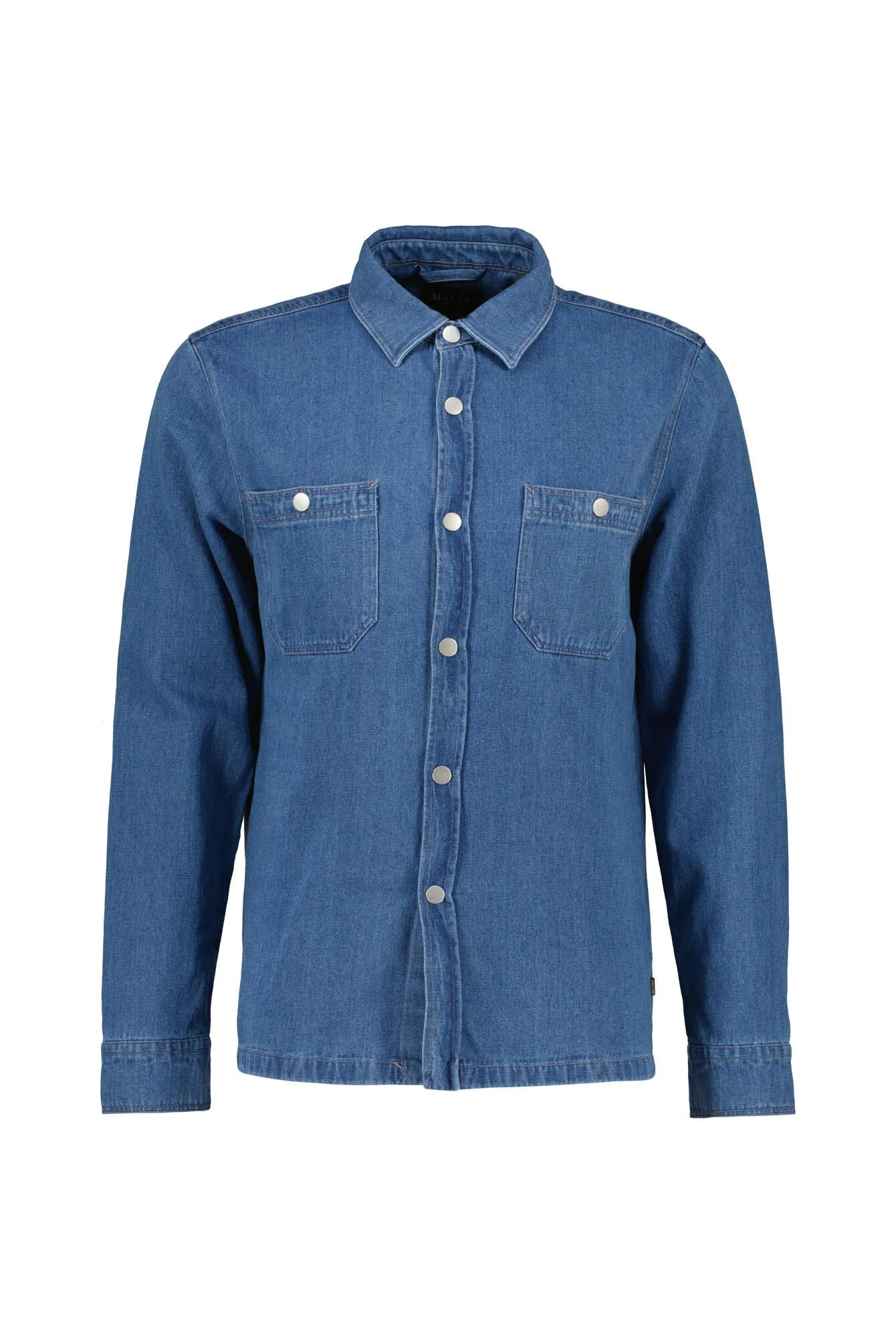 Jeans-Overshirt aus Baumwollmix