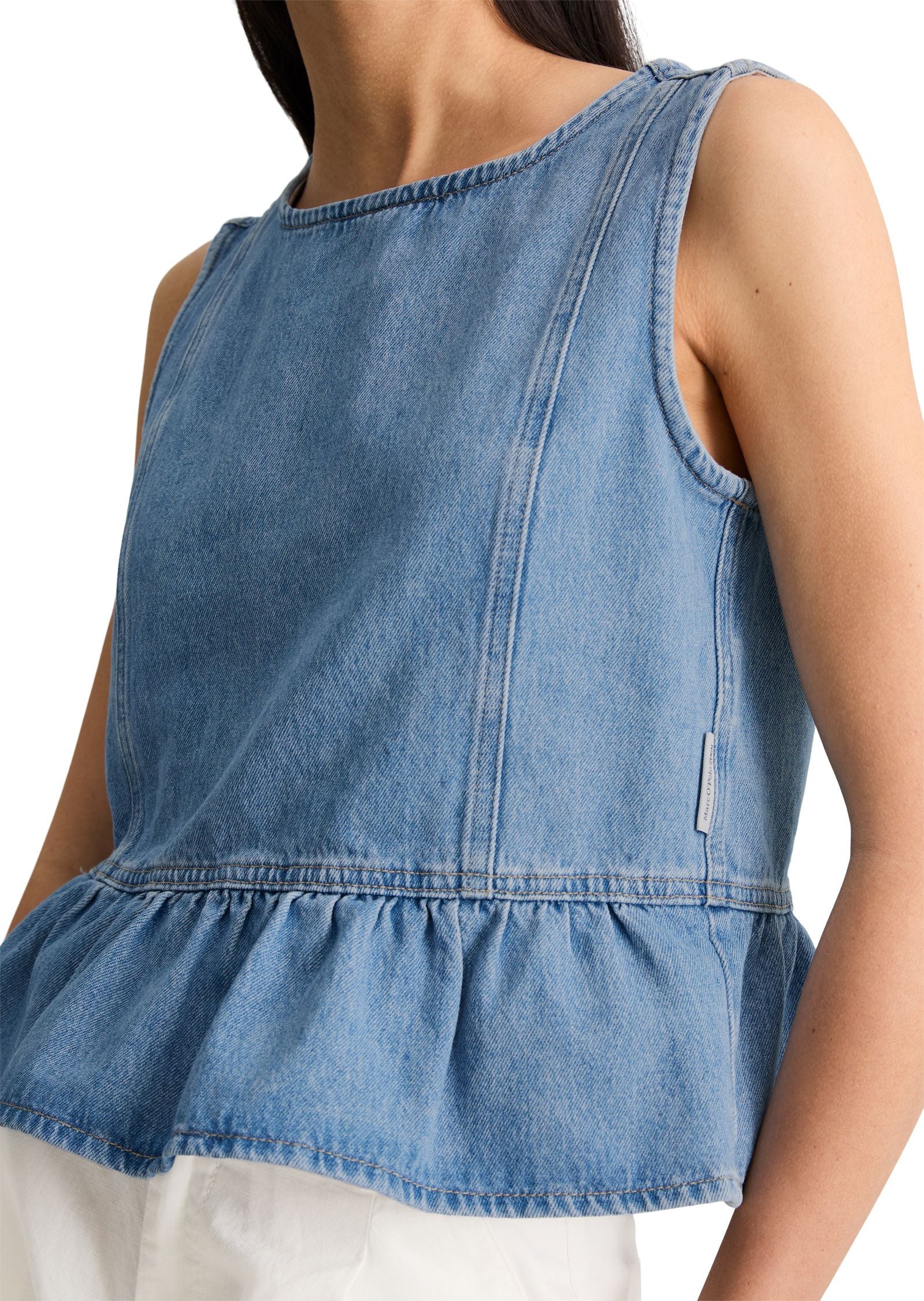 Jeans-Volant-Bluse Relaxed Fit - Image 5