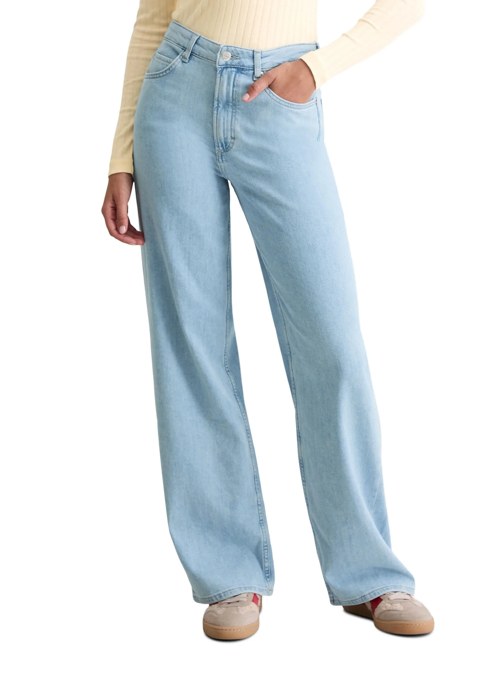 Jeans Wide Leg aus Baumwolle - Image 2
