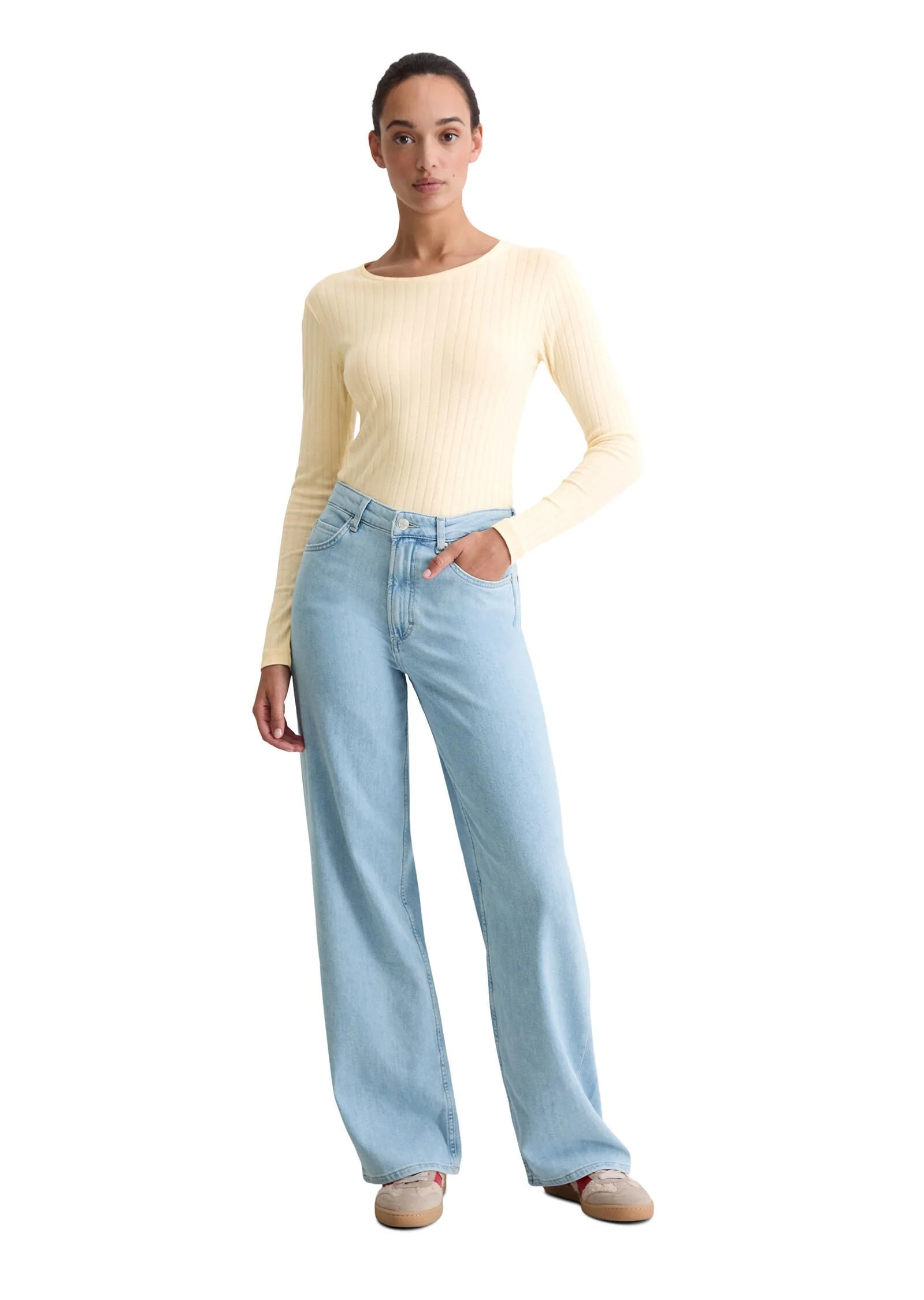 Jeans Wide Leg aus Baumwolle - Image 4