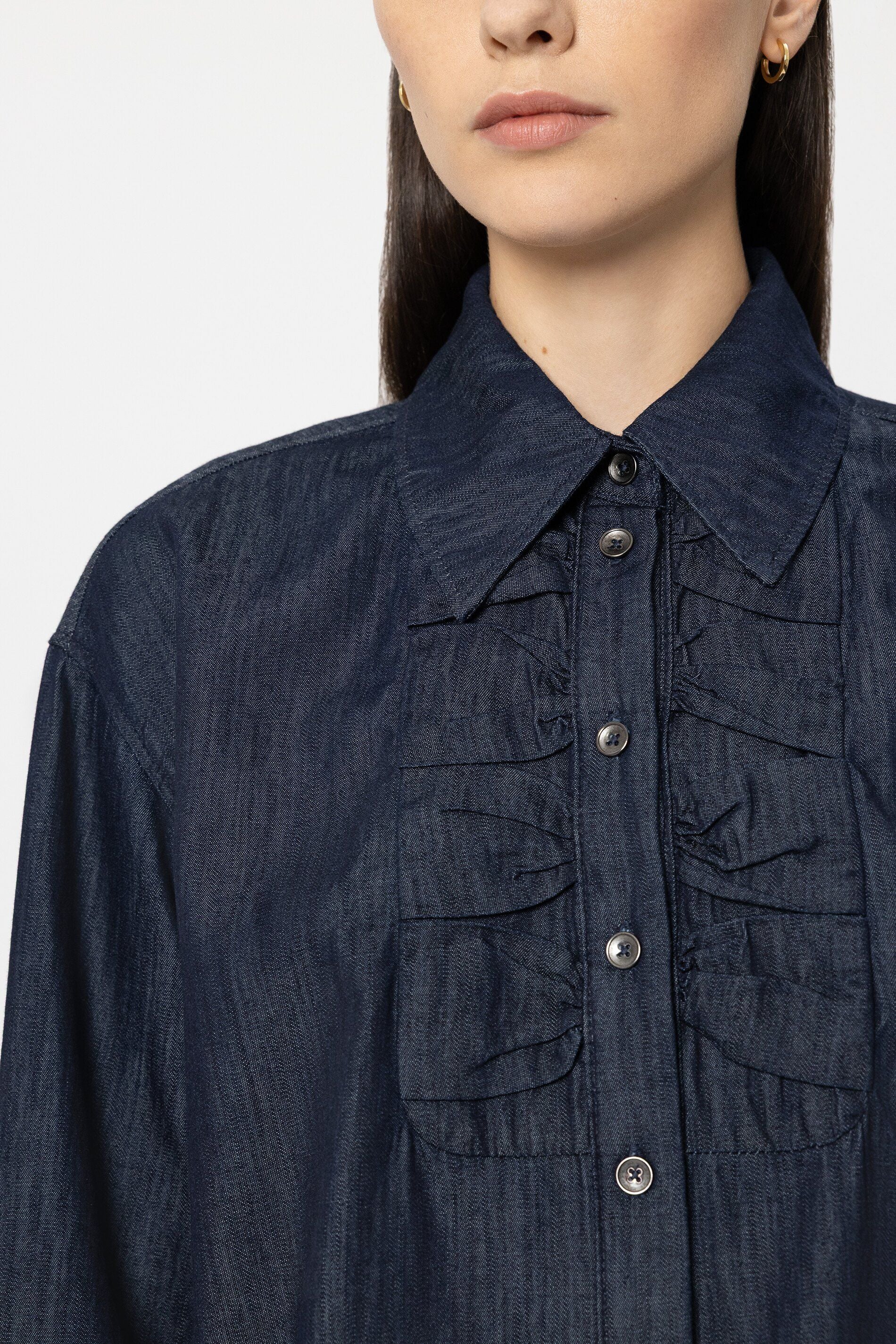 Jeansbluse aus Baumwolle - Image 5
