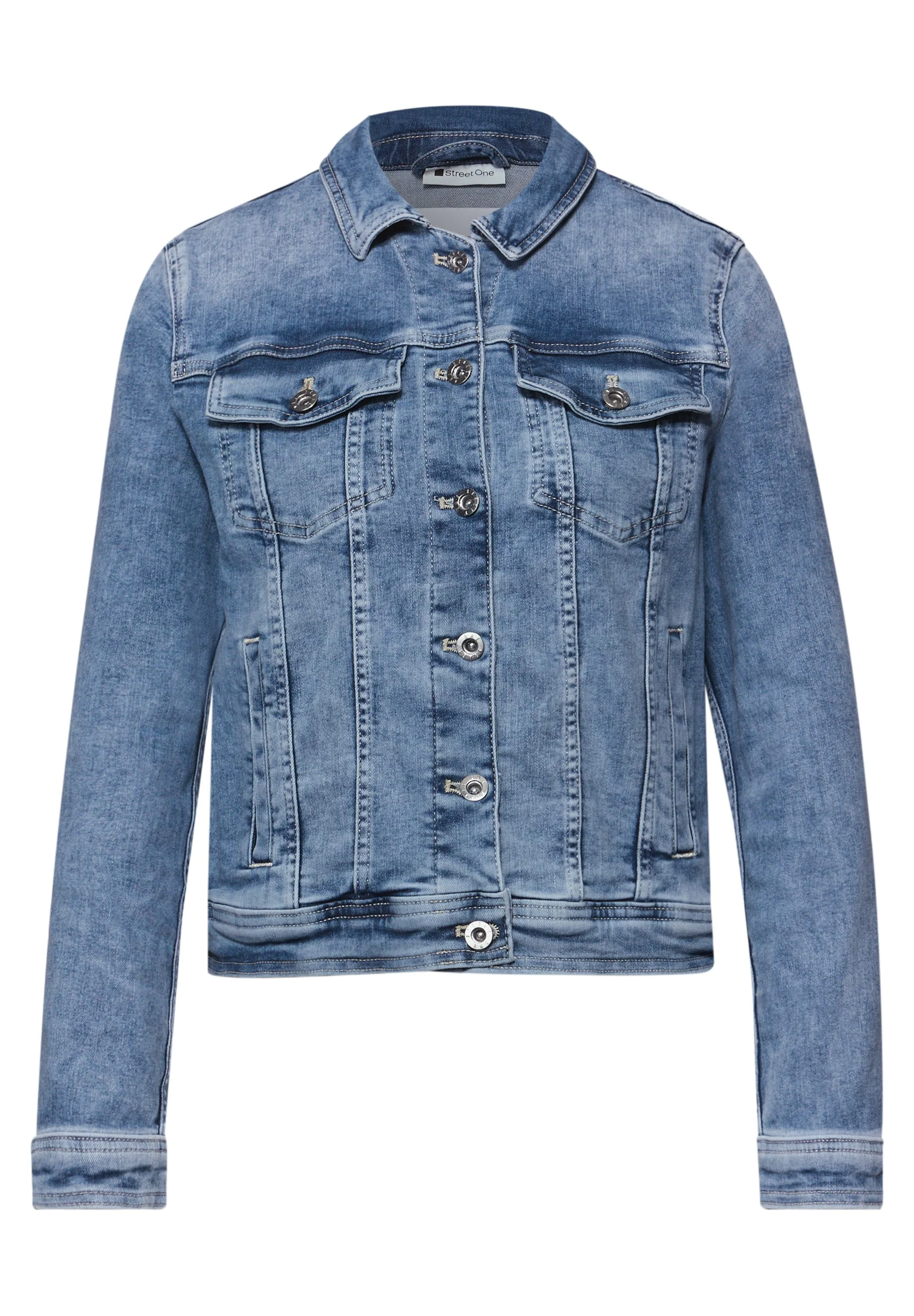 Jeansjacke aus Baumwollmix