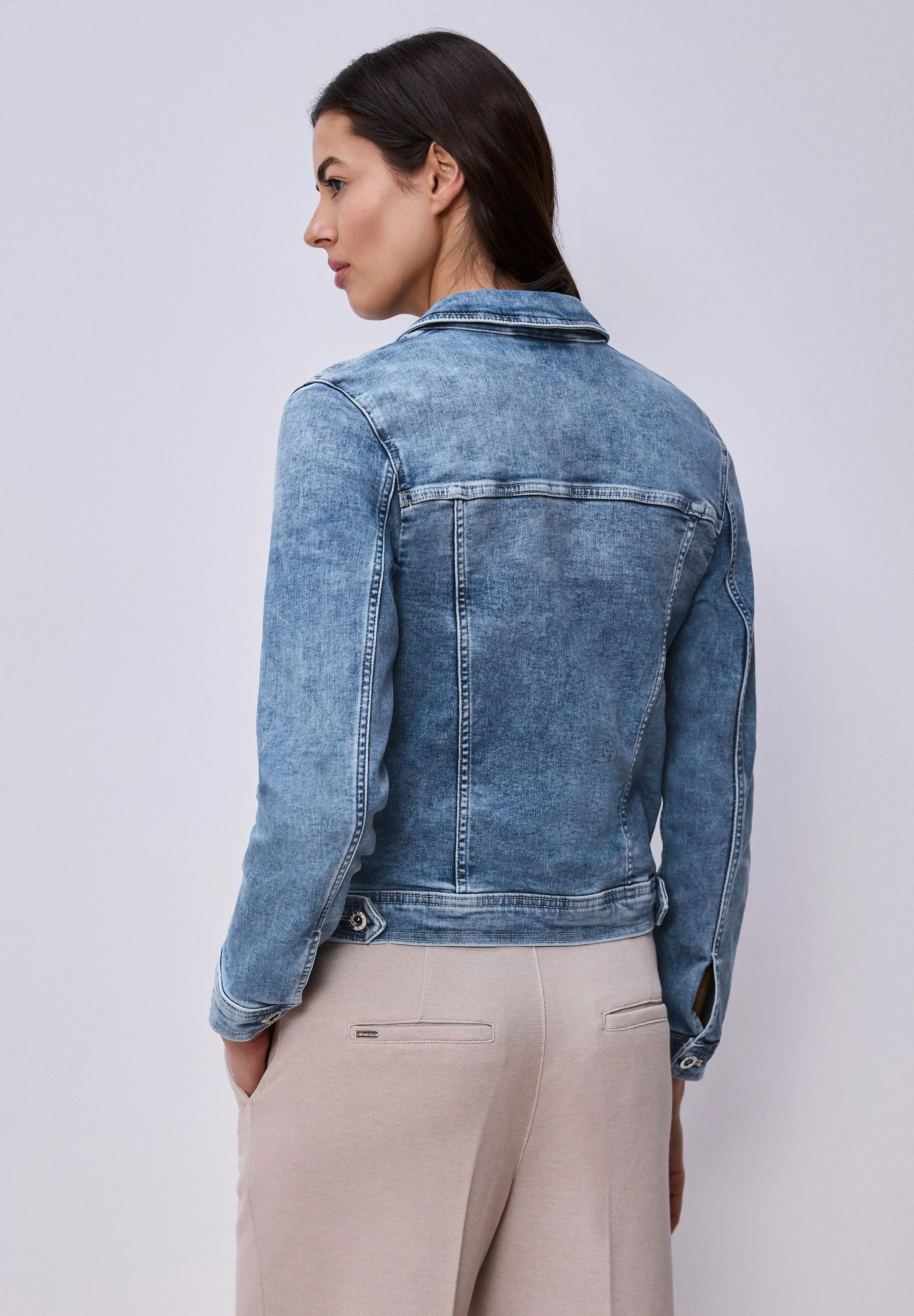 Jeansjacke aus Baumwollmix - Image 2