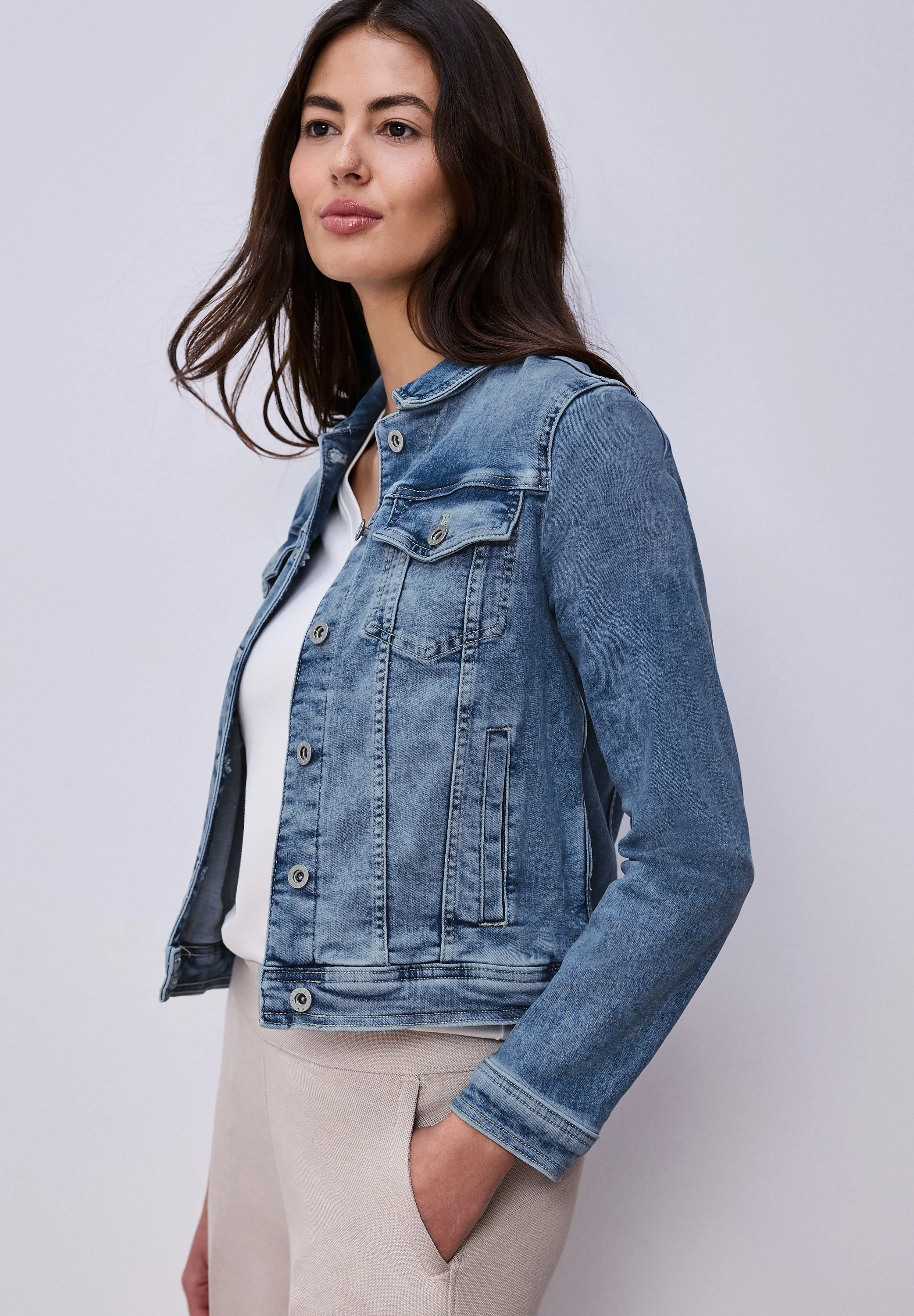 Jeansjacke aus Baumwollmix - Image 5