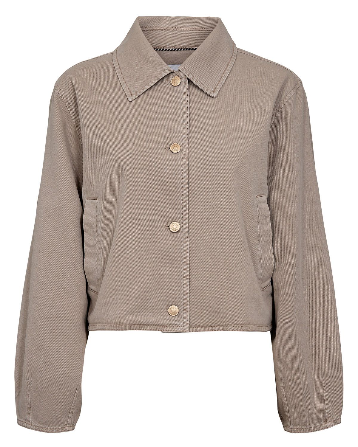 Jeansjacke cropped aus Baumwolle