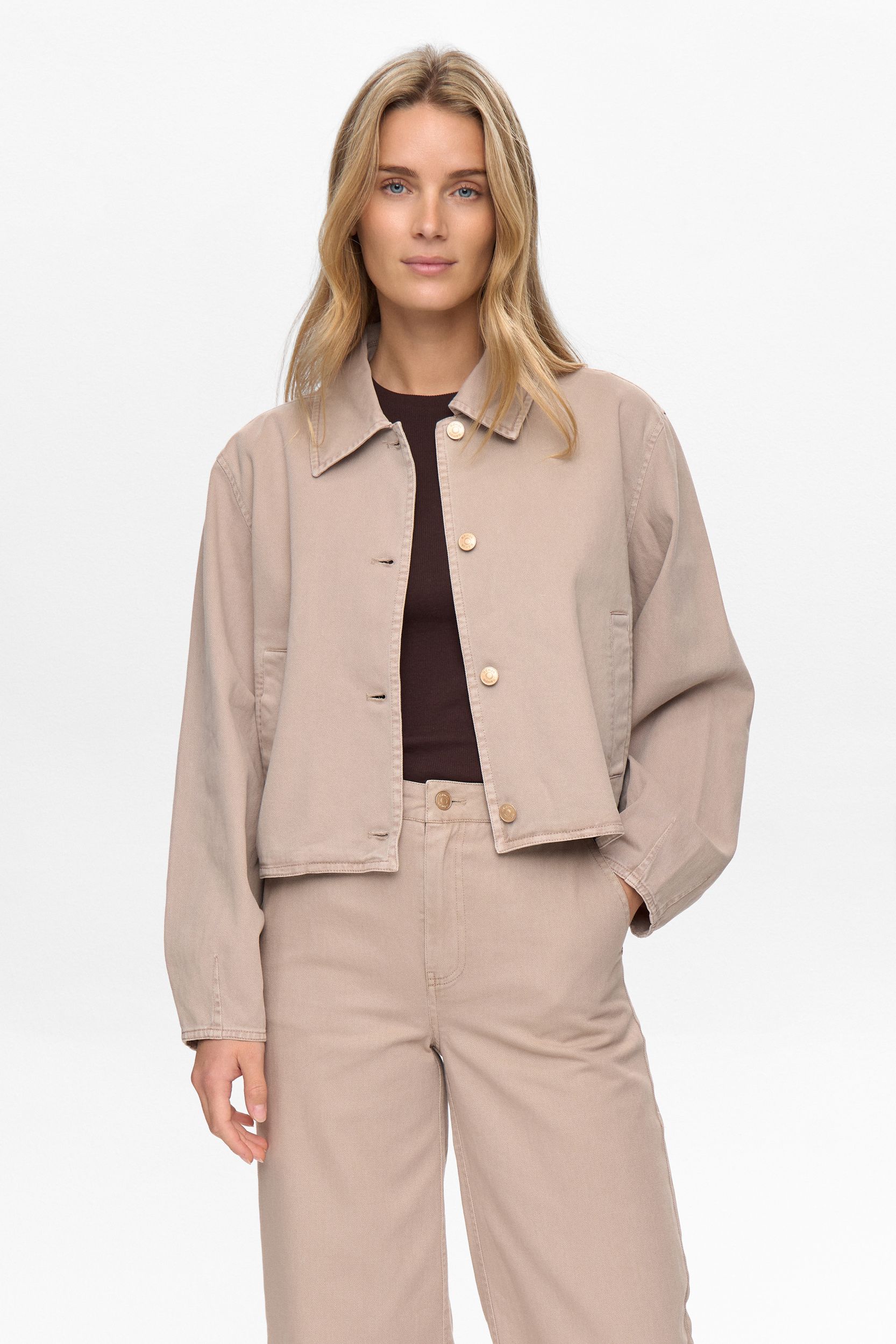Jeansjacke cropped aus Baumwolle - Image 3