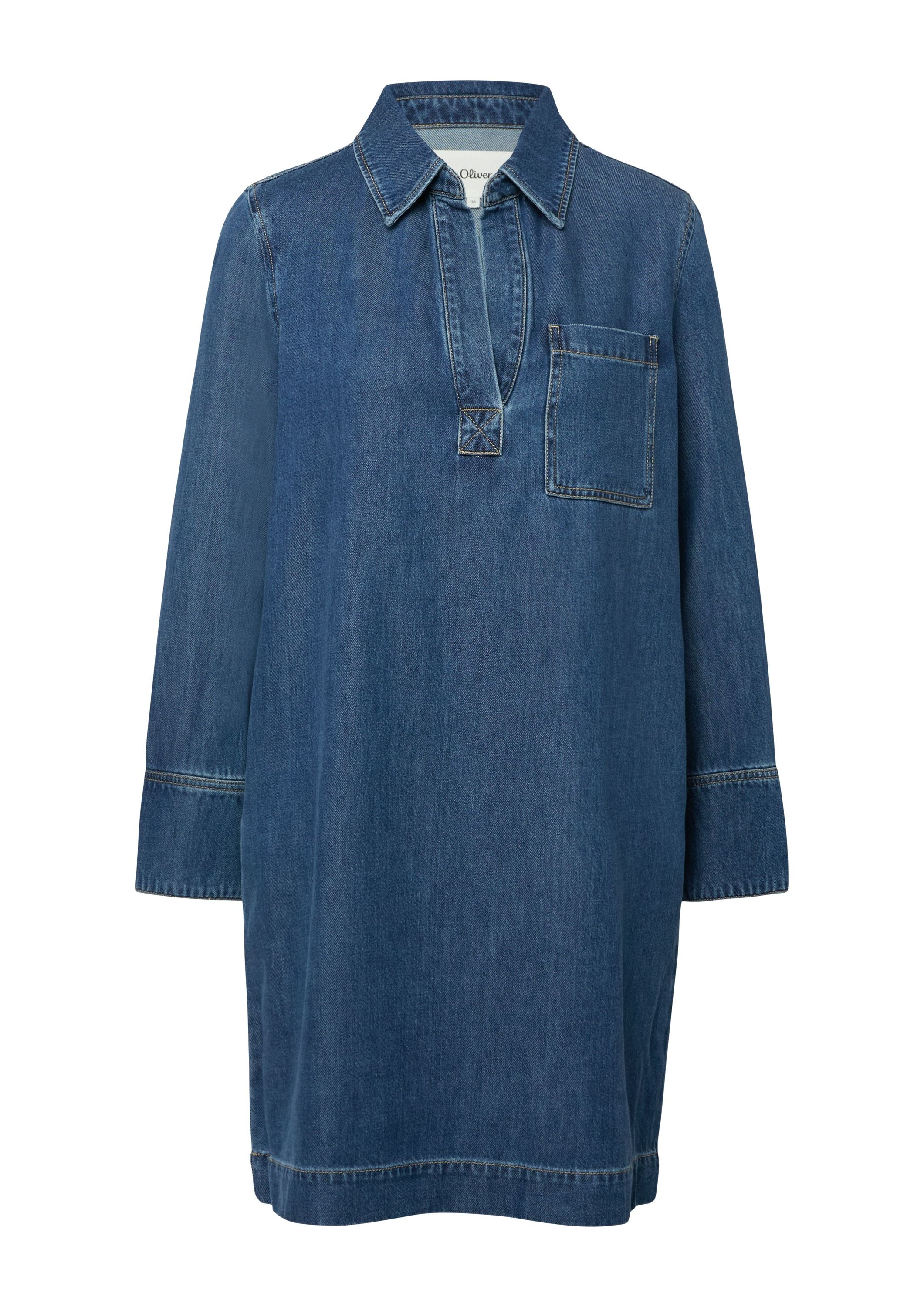 Jeanskleid Midi aus Lyocellmix