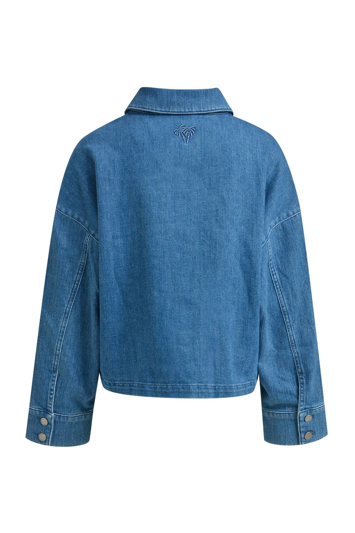 Jeansovershirt aus Baumwollmix - Image 2