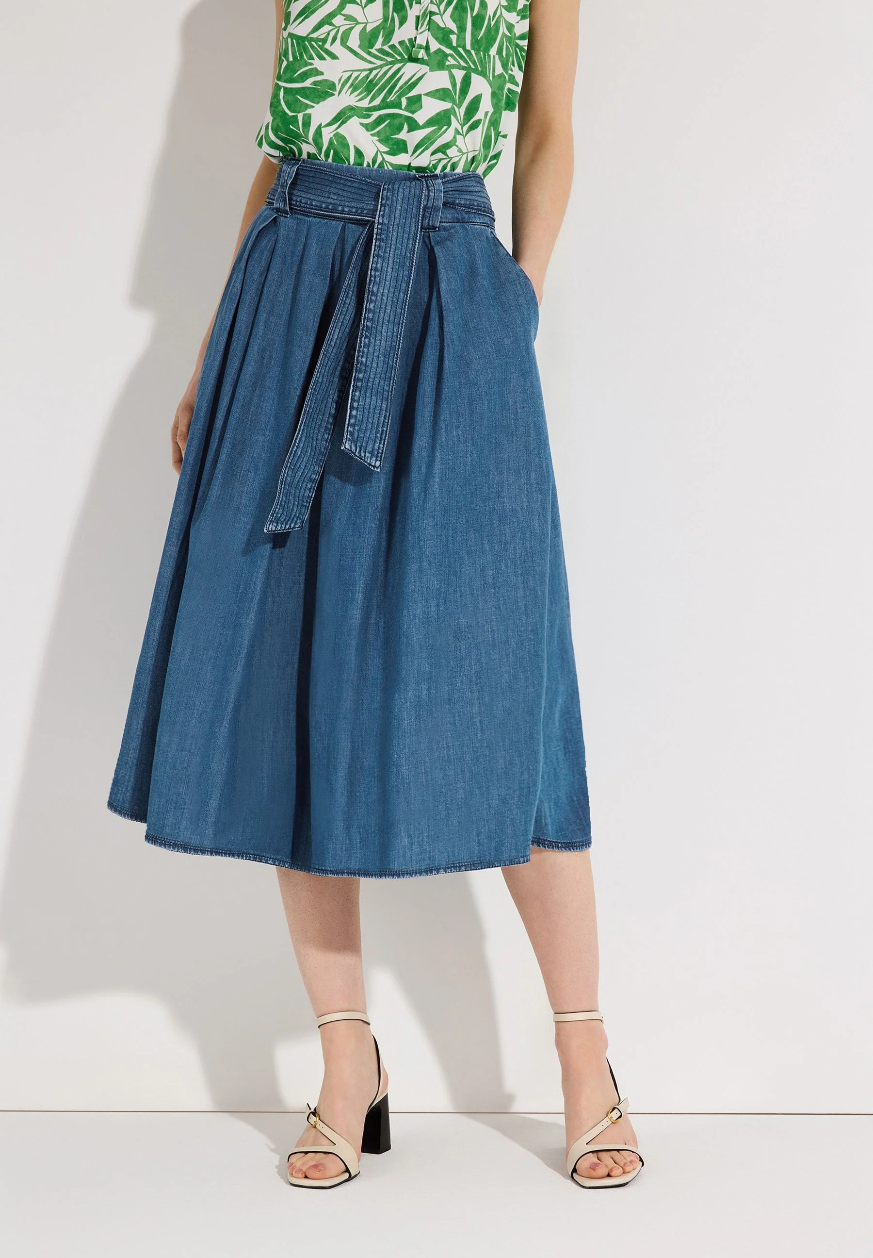 Jeansrock Midi aus Baumwolle - Image 3