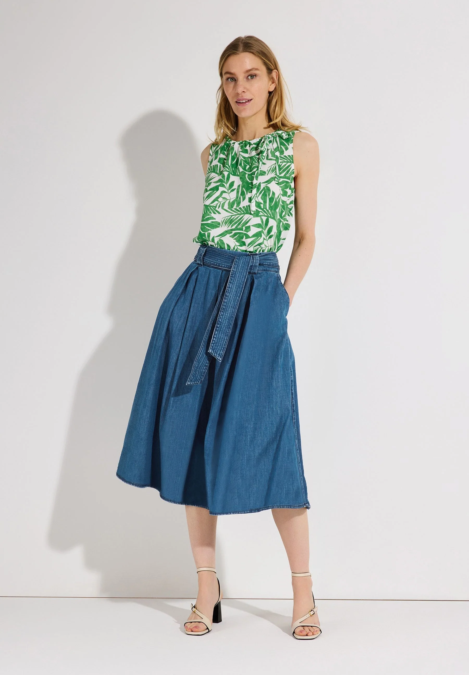 Jeansrock Midi aus Baumwolle - Image 4