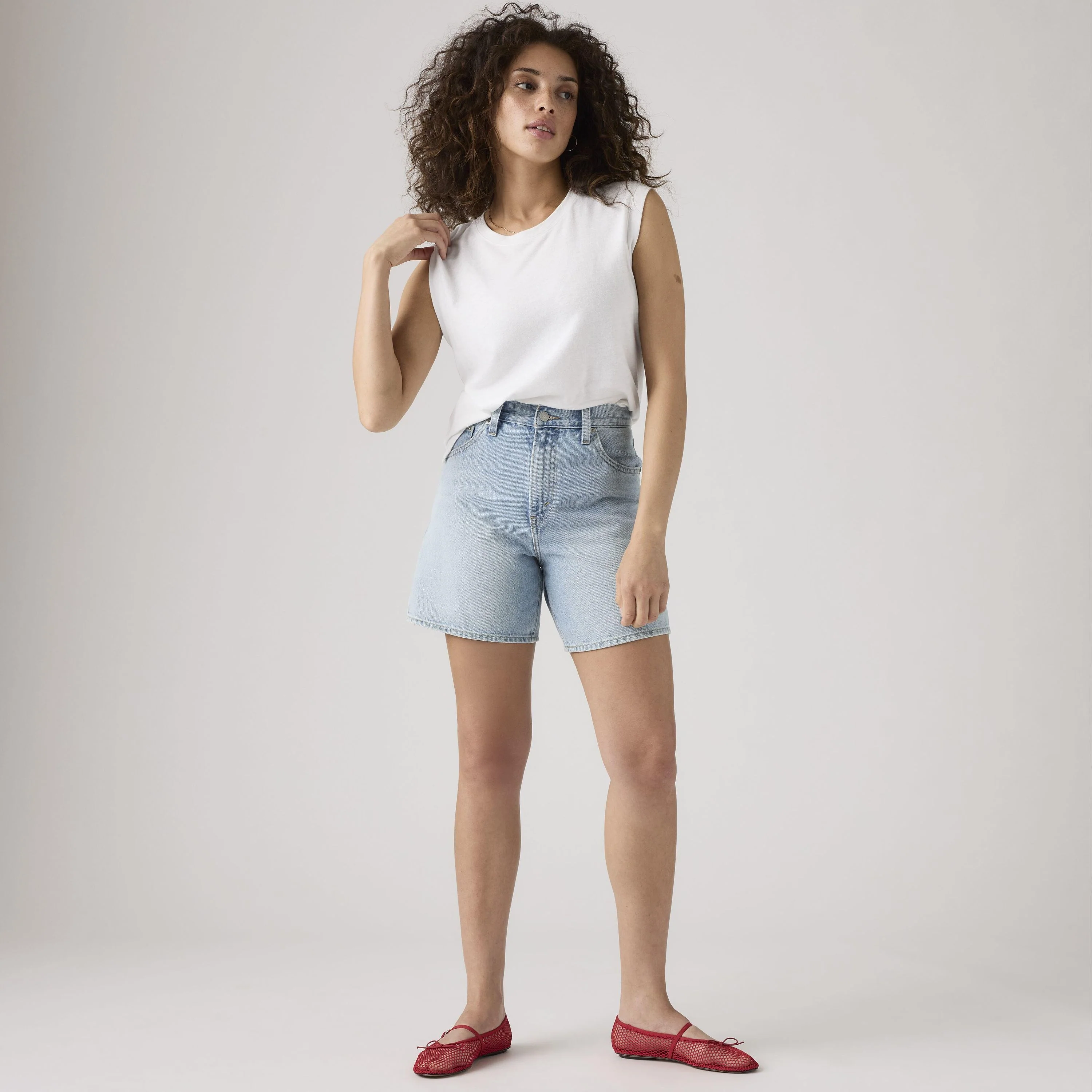 Jeansshorts High Waist Baggy - Image 2