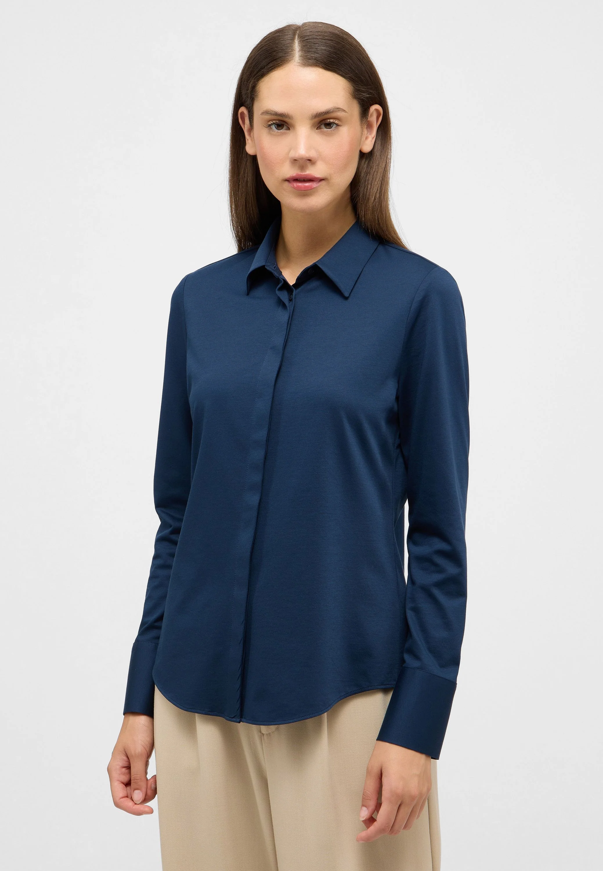 Jersey-Bluse aus Baumwollmix - Image 4