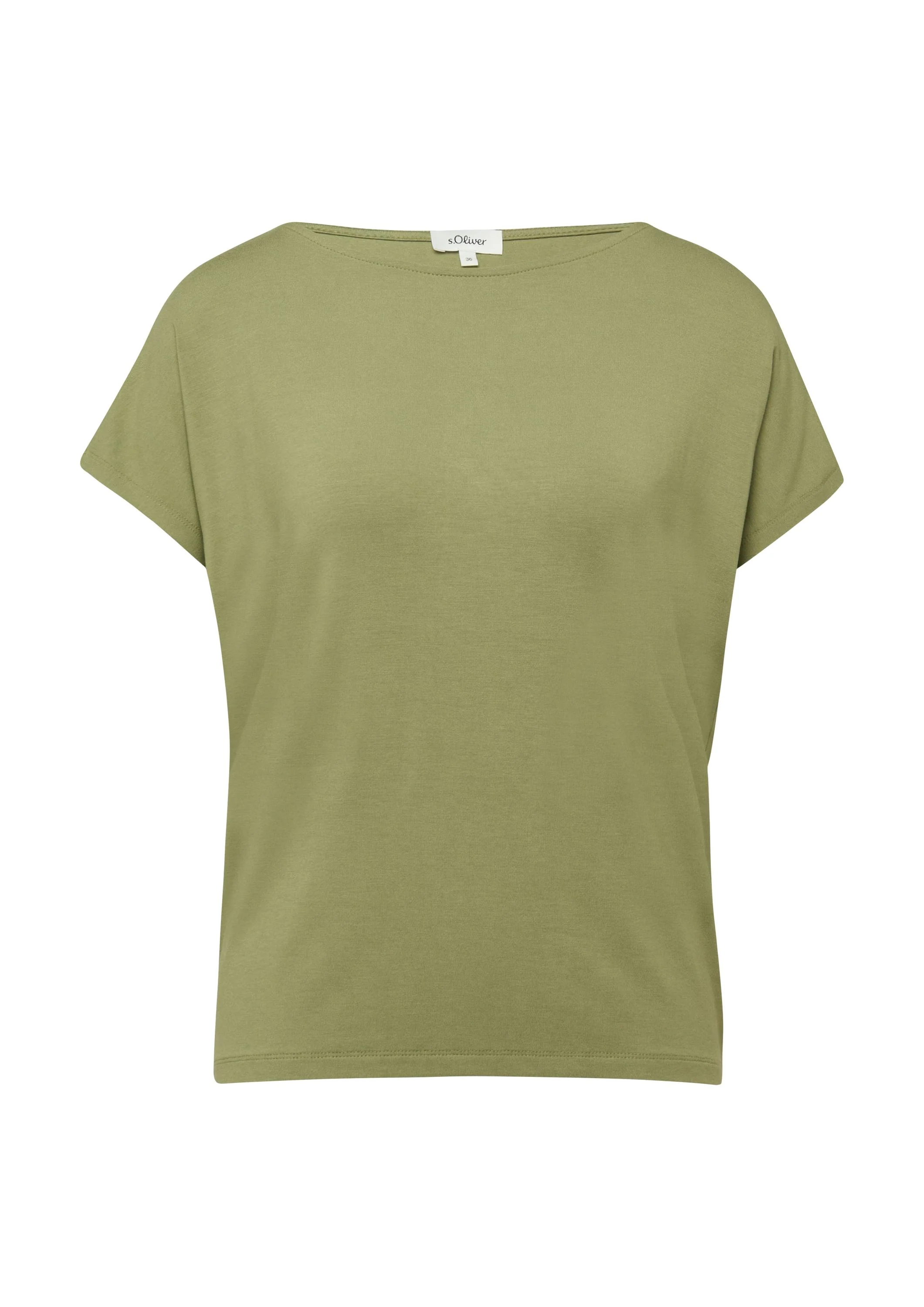 Jerseyshirt mit überschnittenen Schultern