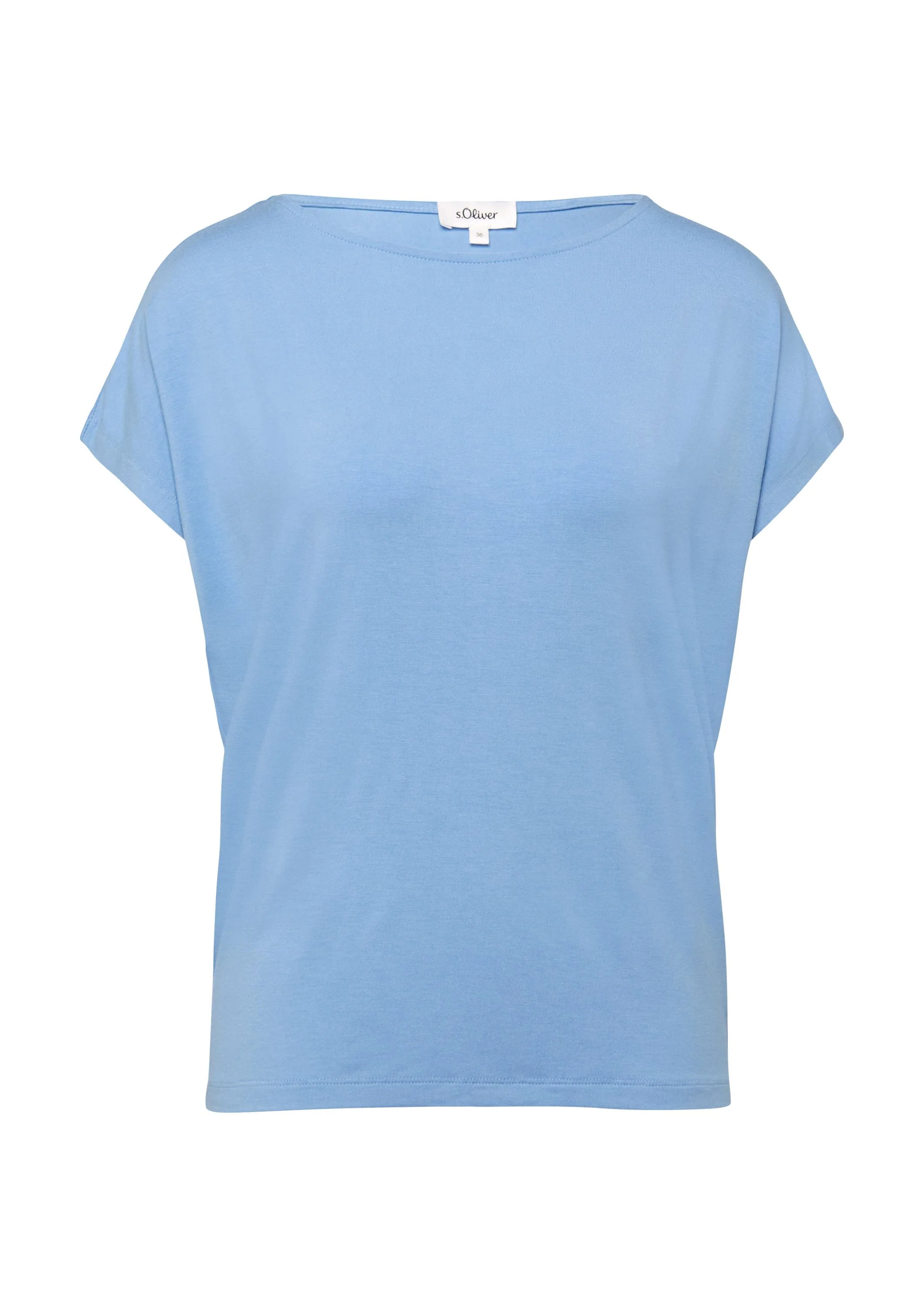 Jerseyshirt mit überschnittenen Schultern