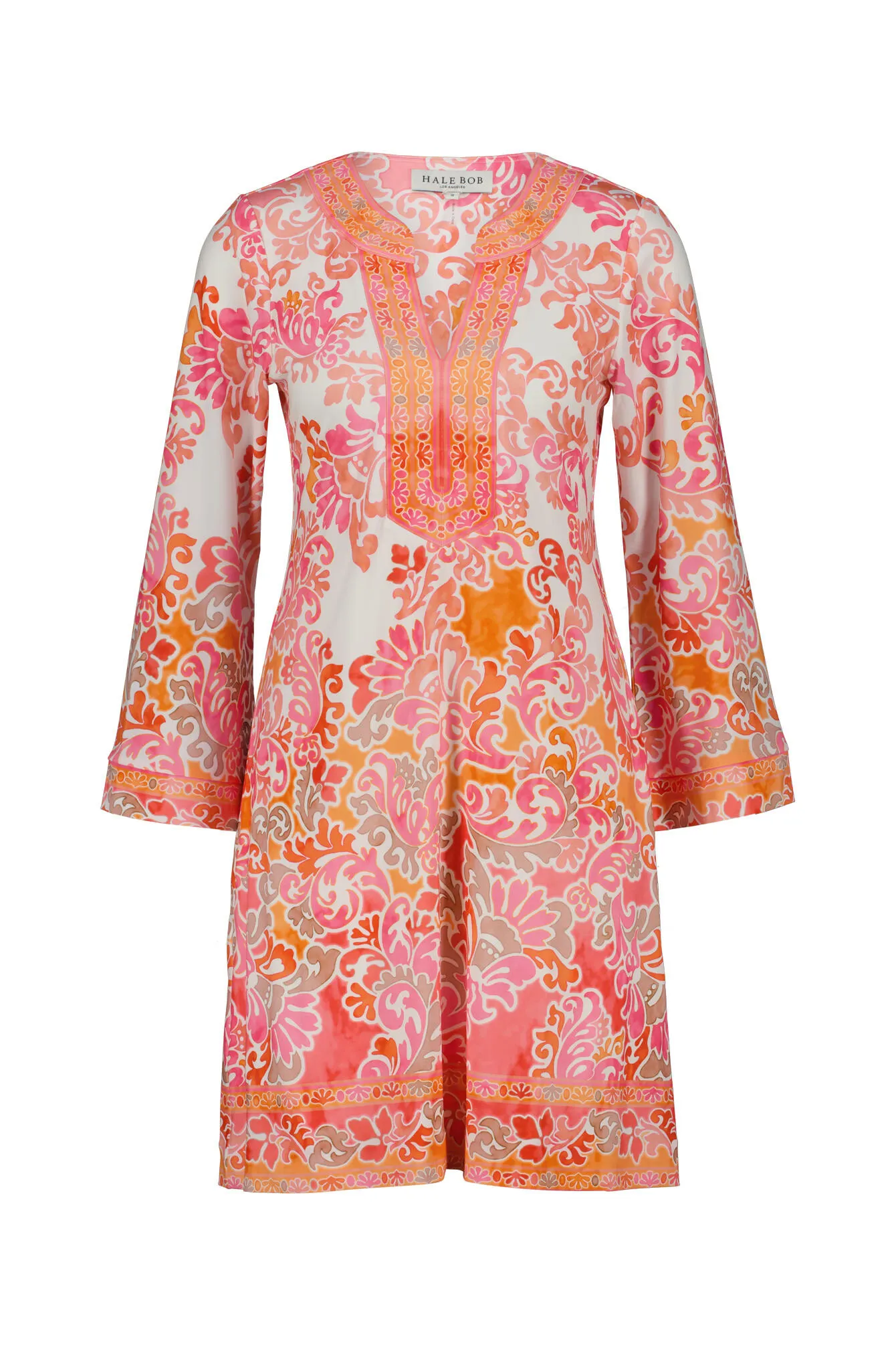 Kleid langarm V-Neck