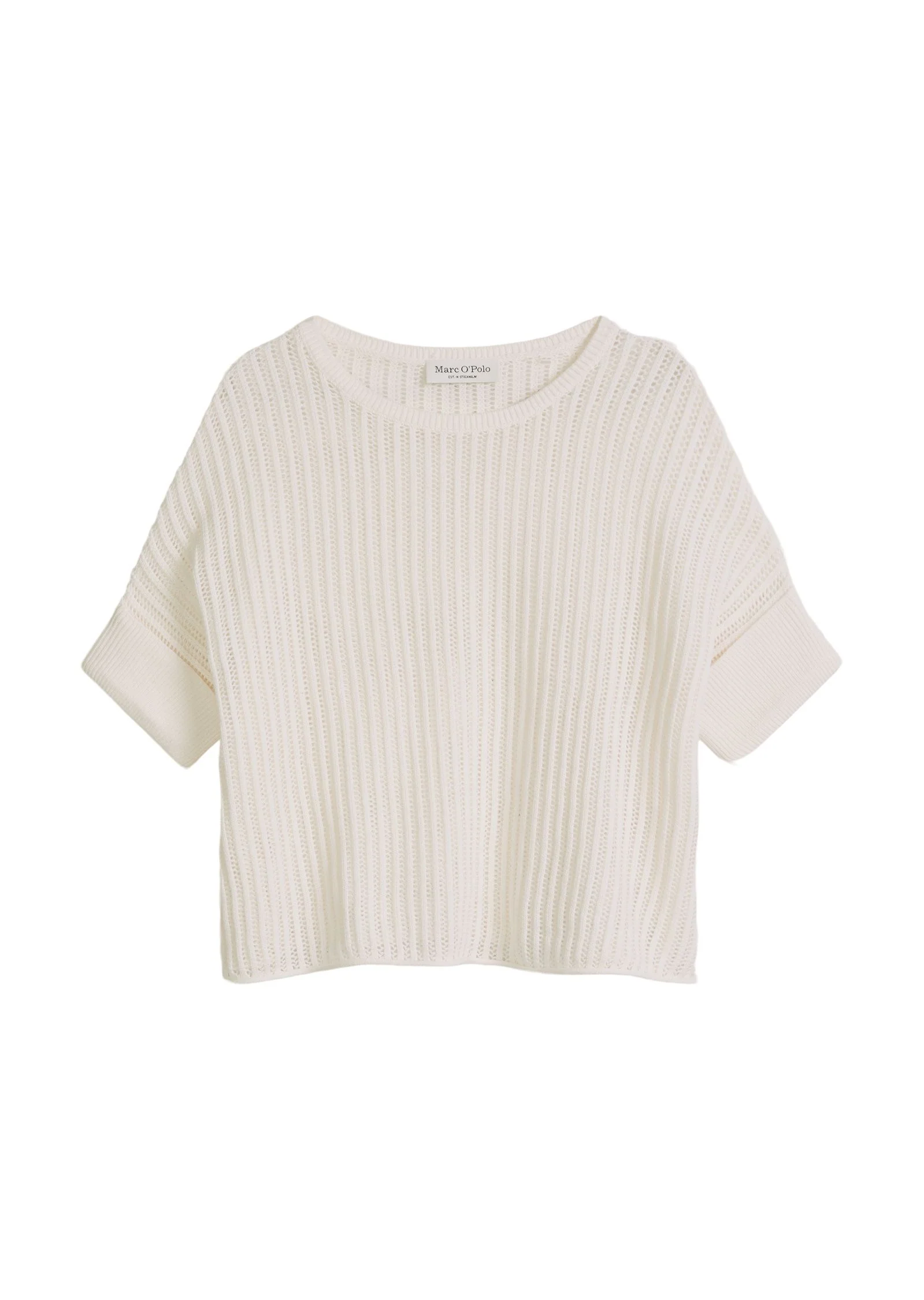 Kurzarm-Strickpullover Boxy Fit
