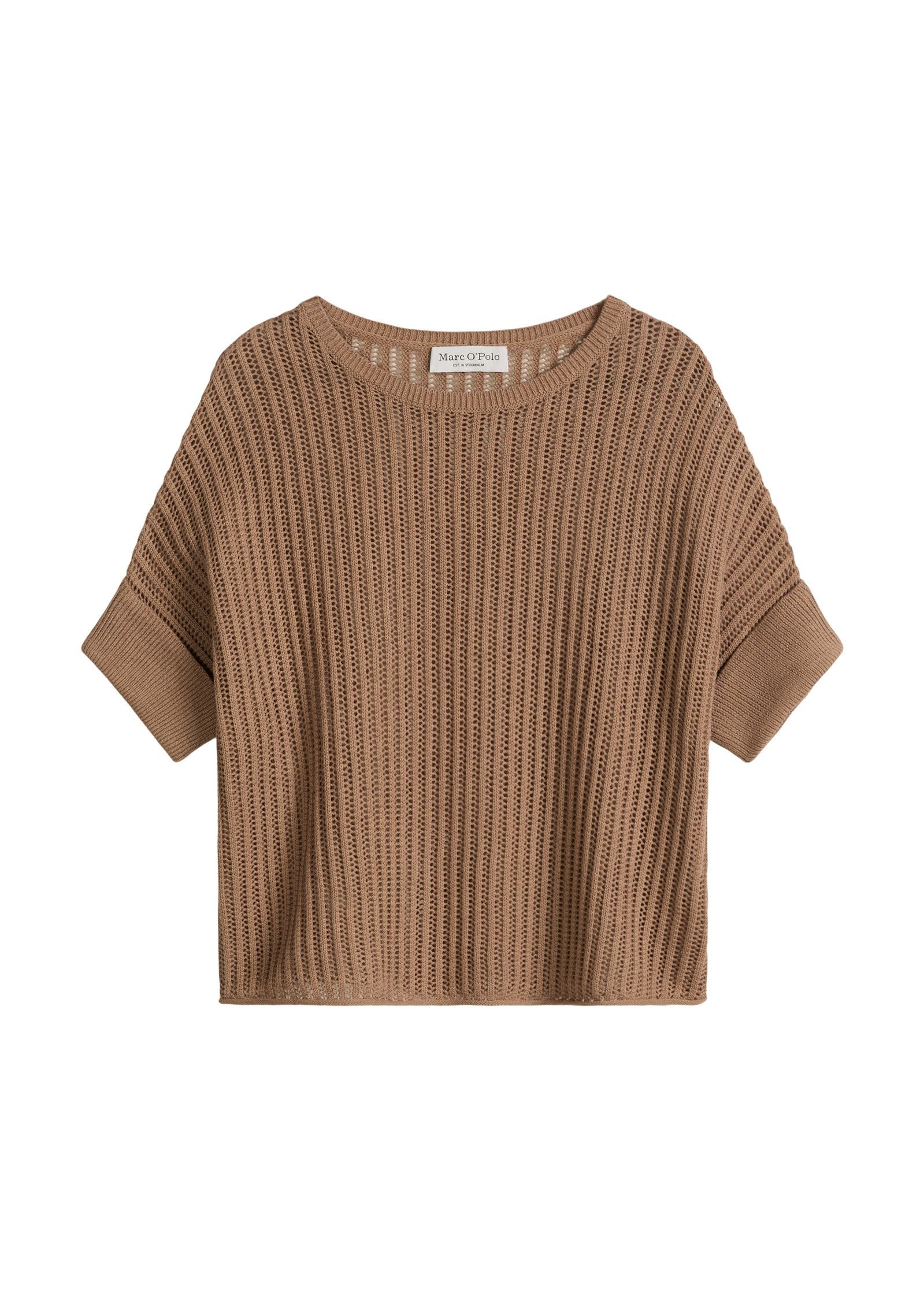 Kurzarm-Strickpullover Boxy Fit
