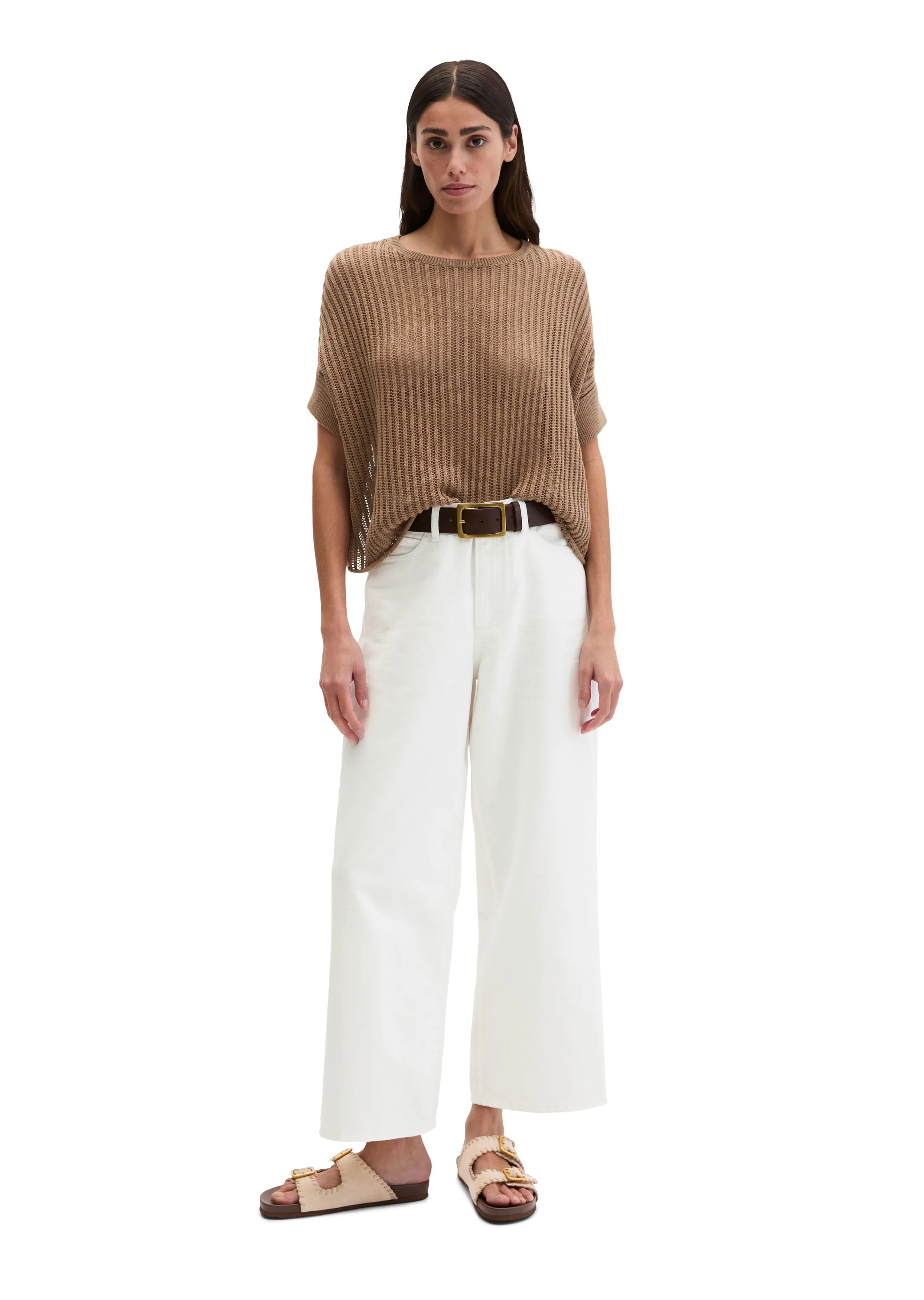Kurzarm-Strickpullover Boxy Fit - Image 4