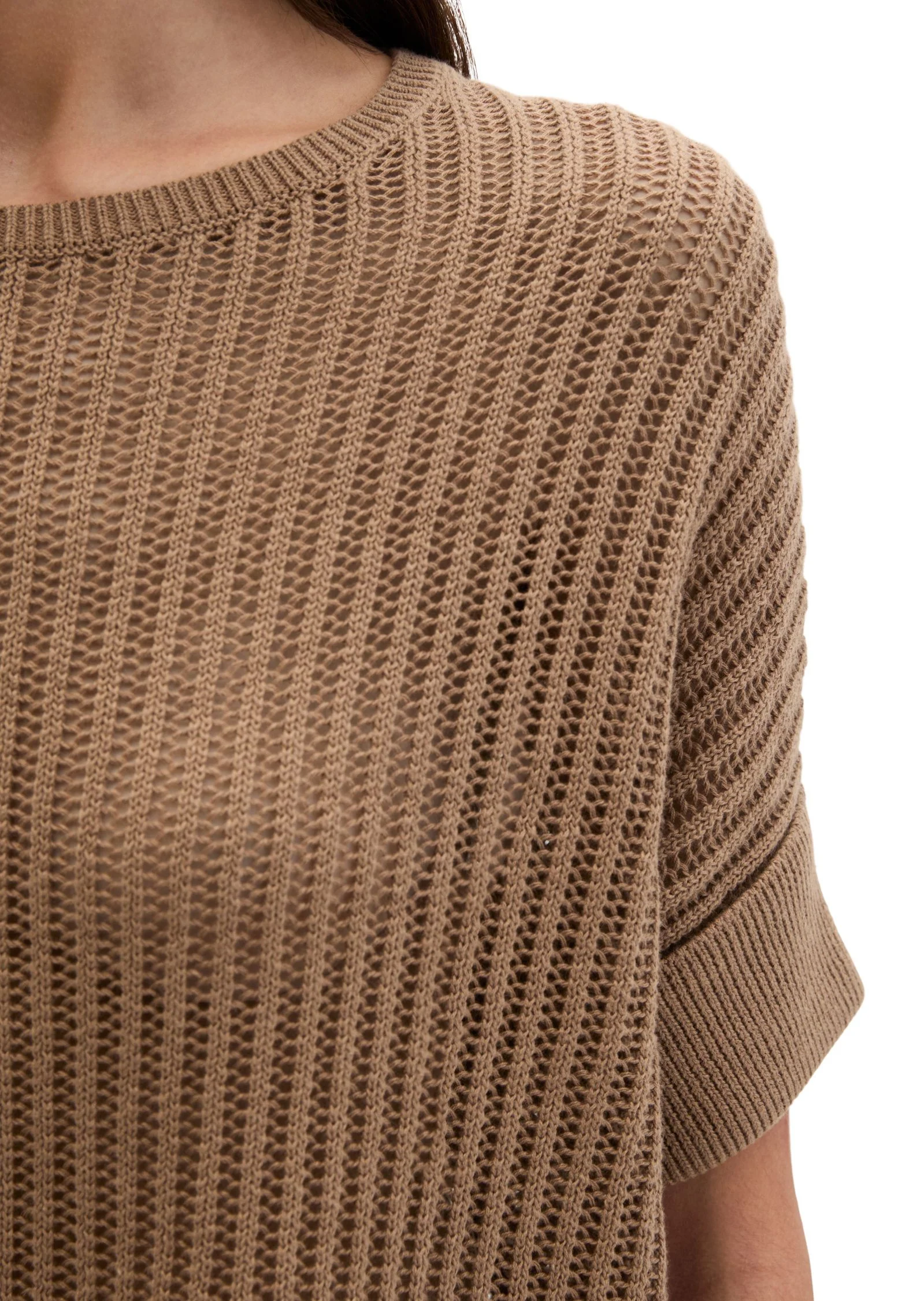 Kurzarm-Strickpullover Boxy Fit - Image 5
