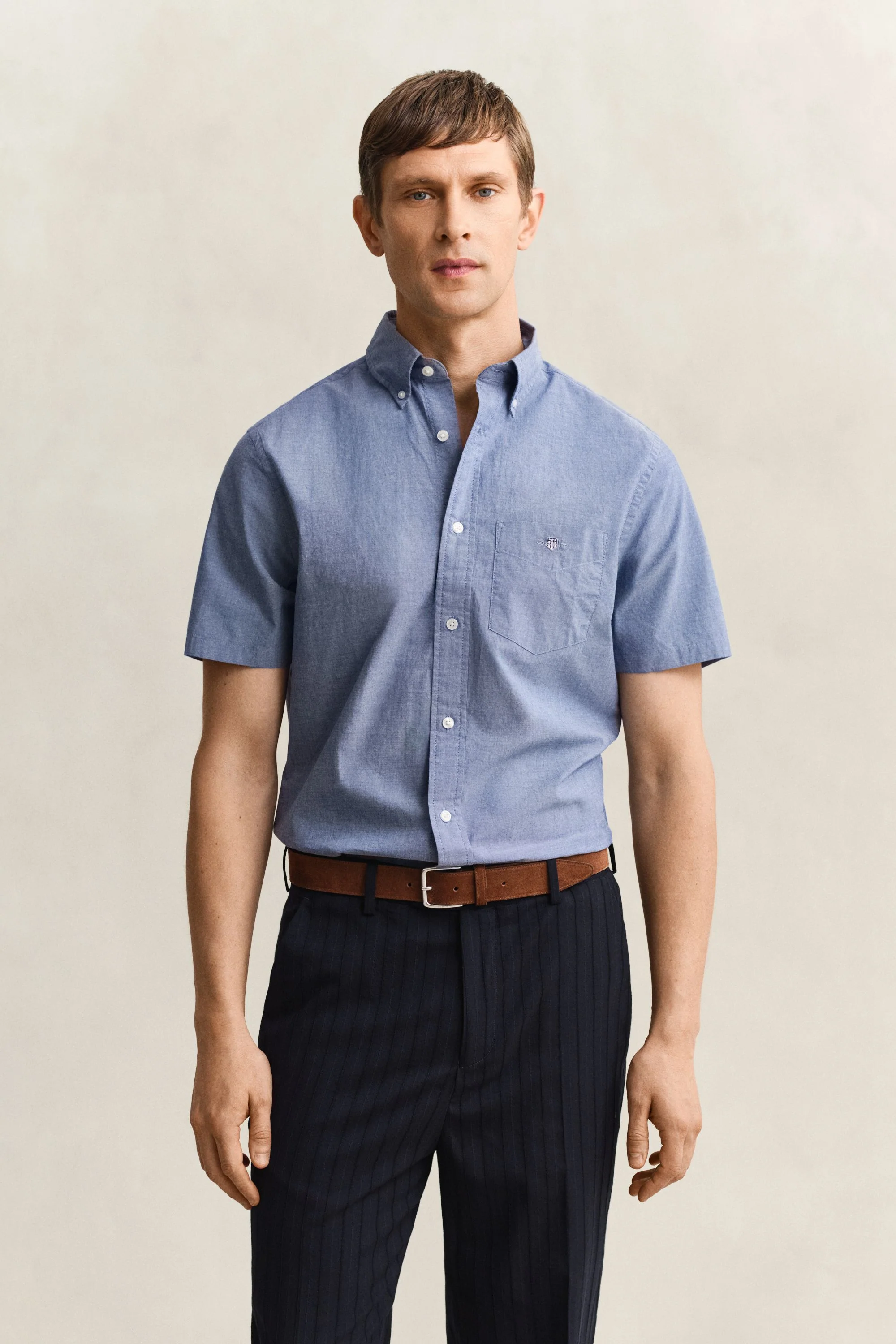 Kurzarmhemd Regular Fit aus Popeline - Image 3