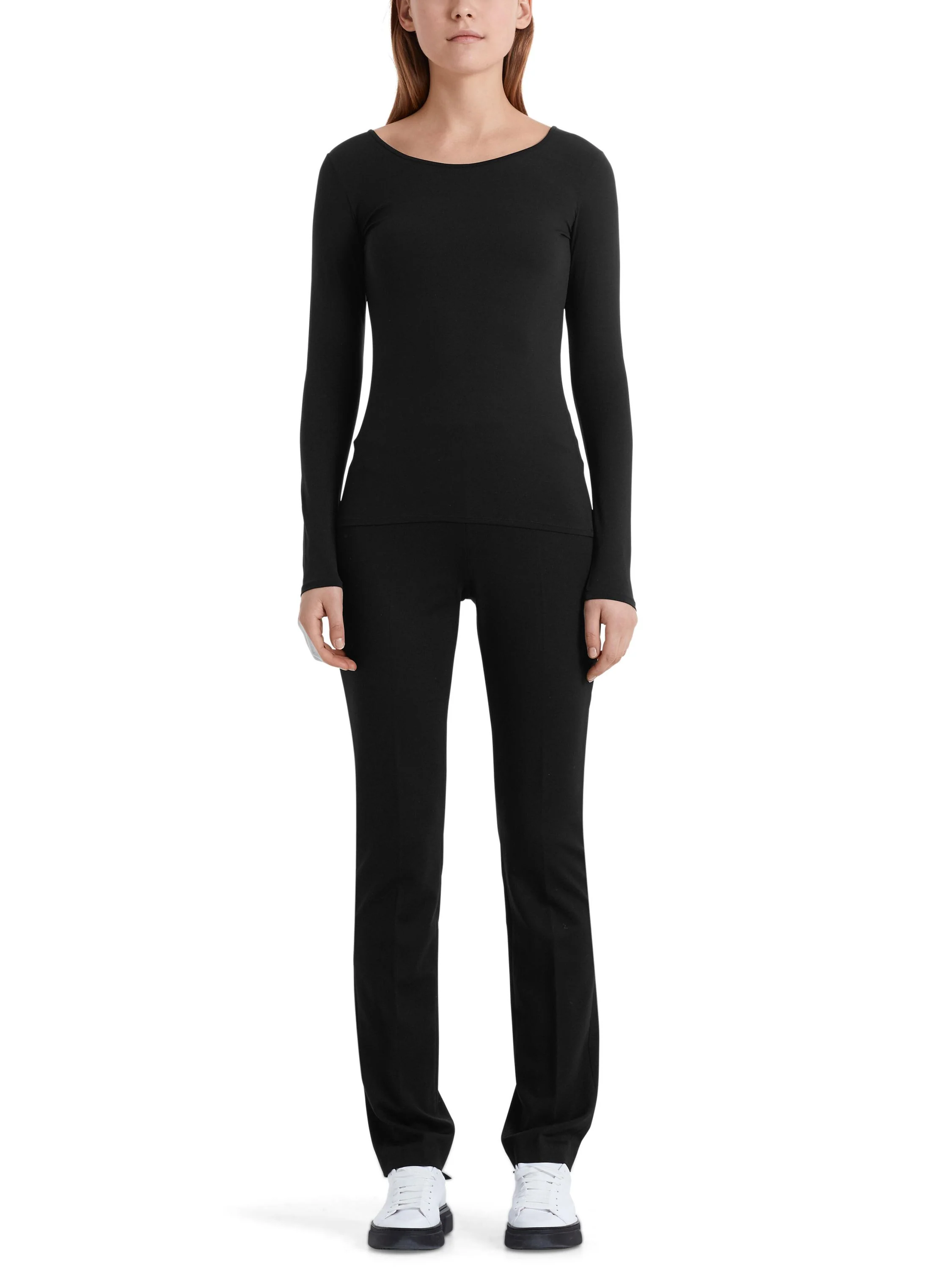 Langarmshirt aus dezent transparentem Material - Image 3
