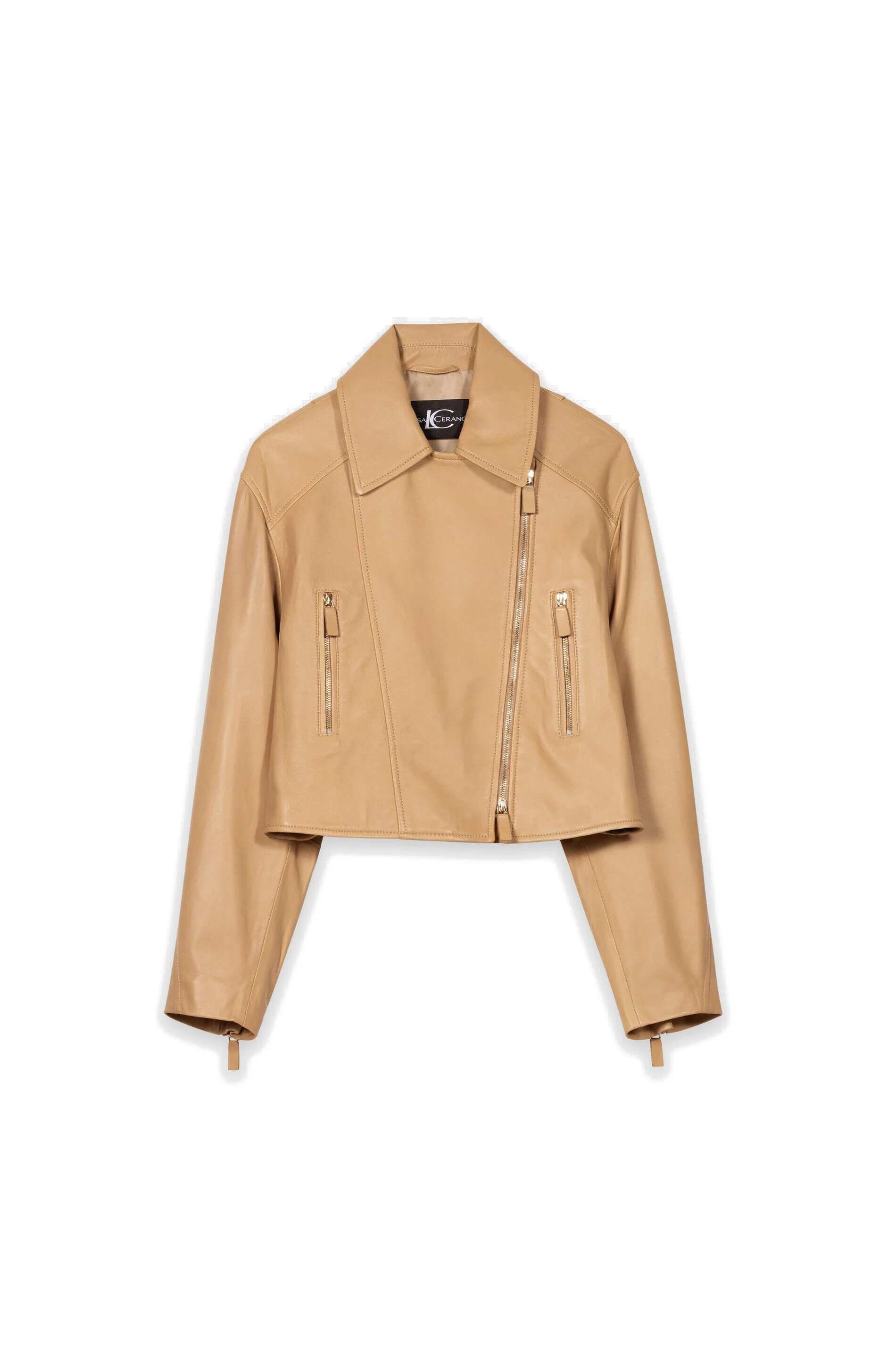 Lederjacke in Bikeroptik