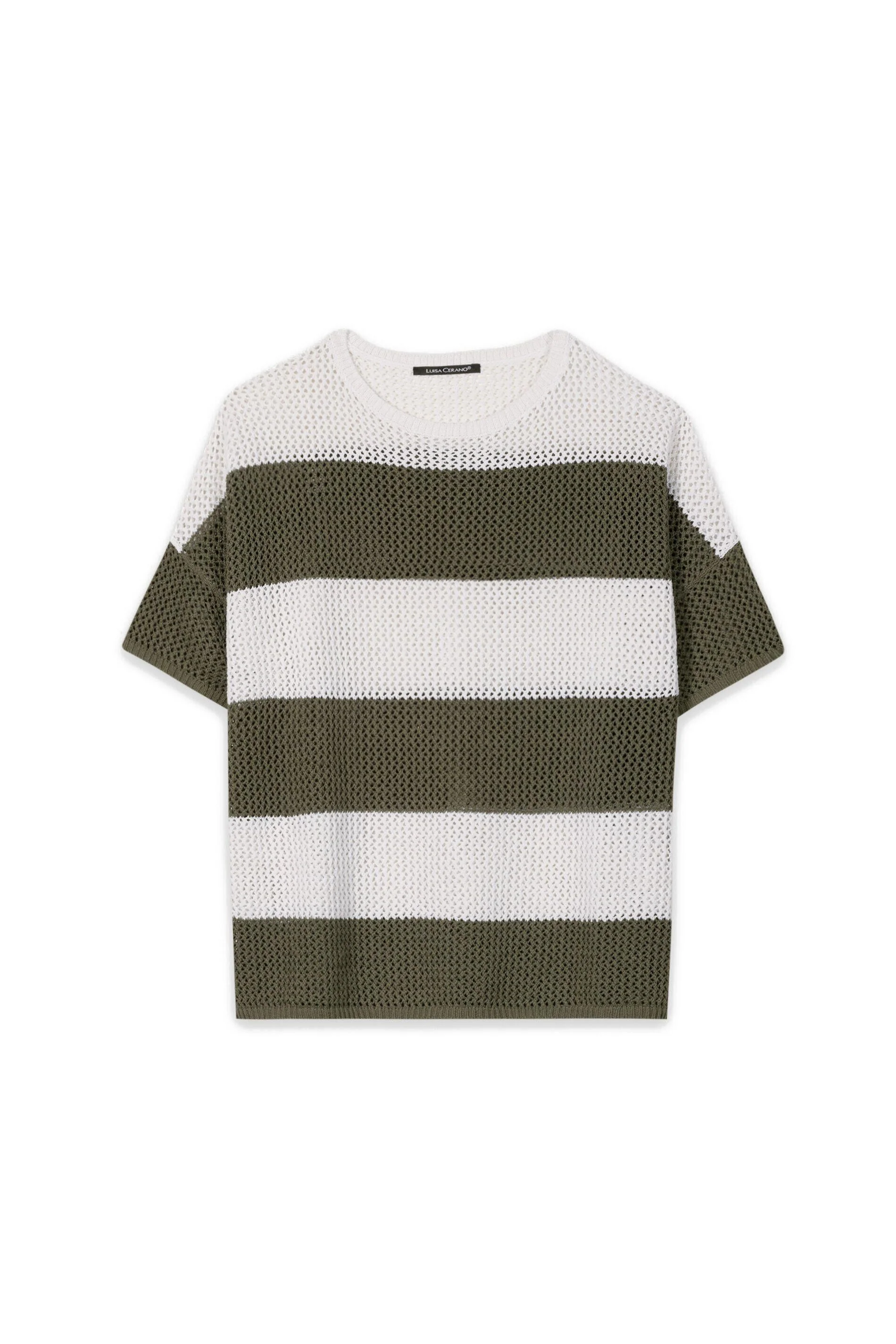 Leinen-T-Shirt gestreift