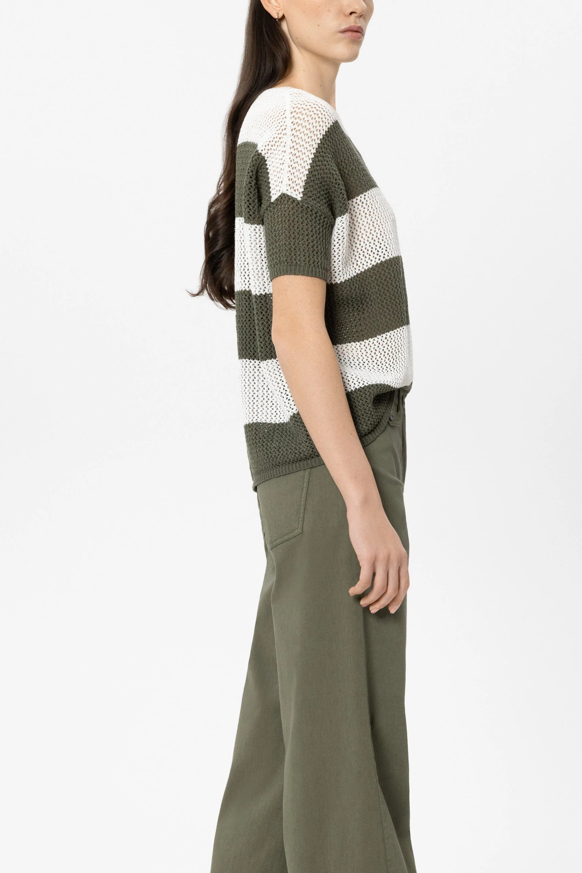 Leinen-T-Shirt gestreift - Image 2