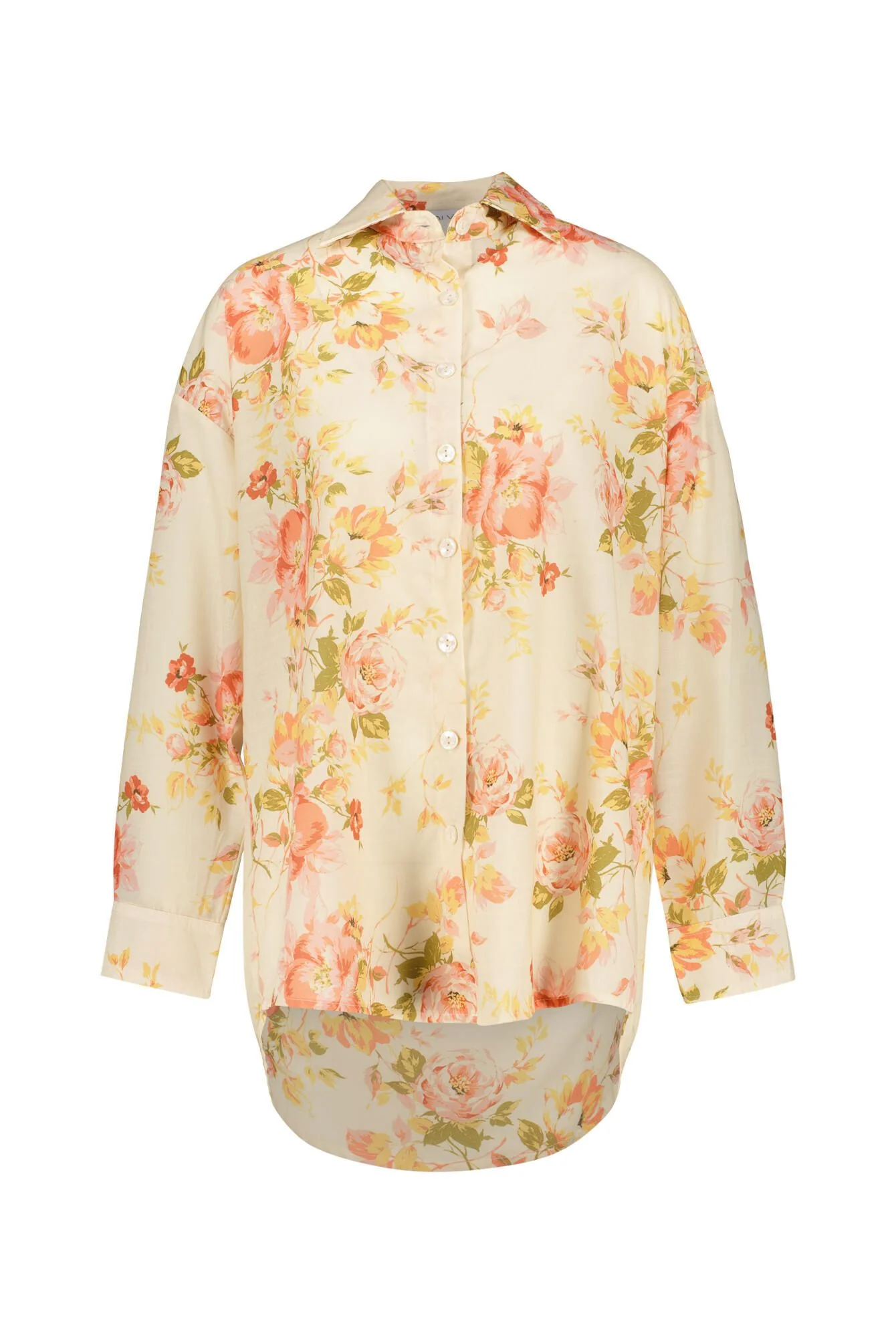 Leinenbluse floral