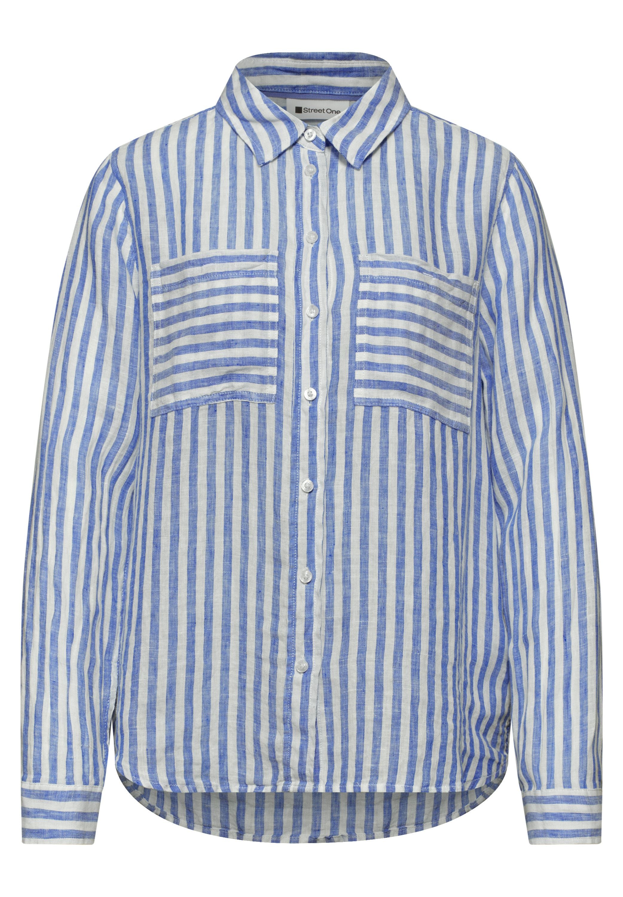 Leinenbluse gestreift