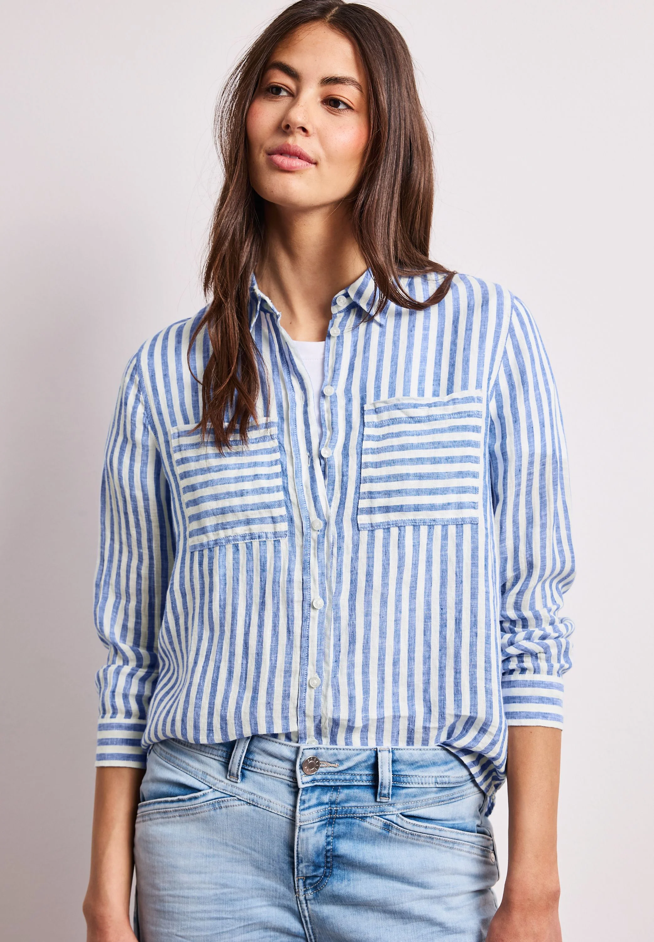 Leinenbluse gestreift - Image 3