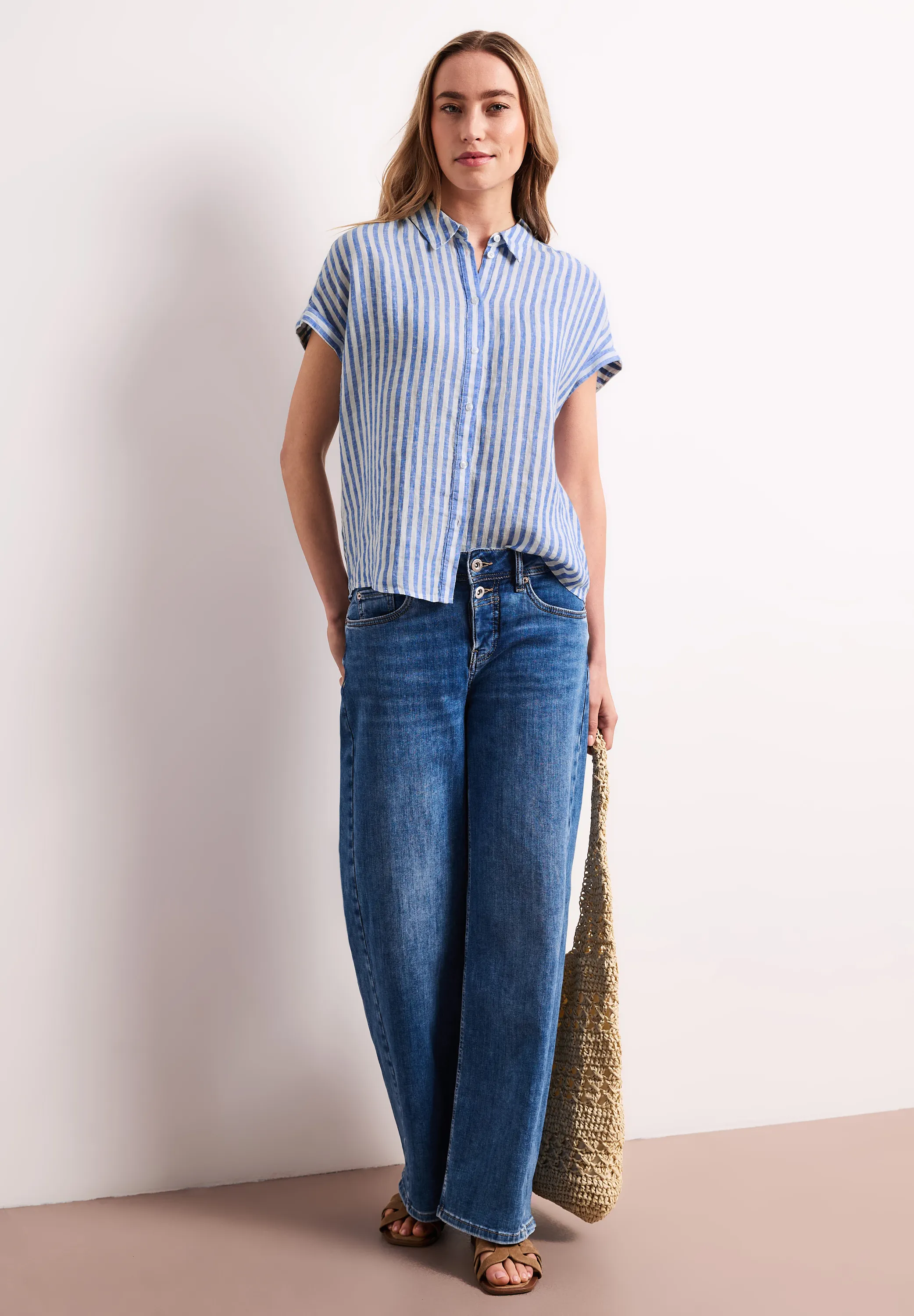Leinenbluse gestreift - Image 4