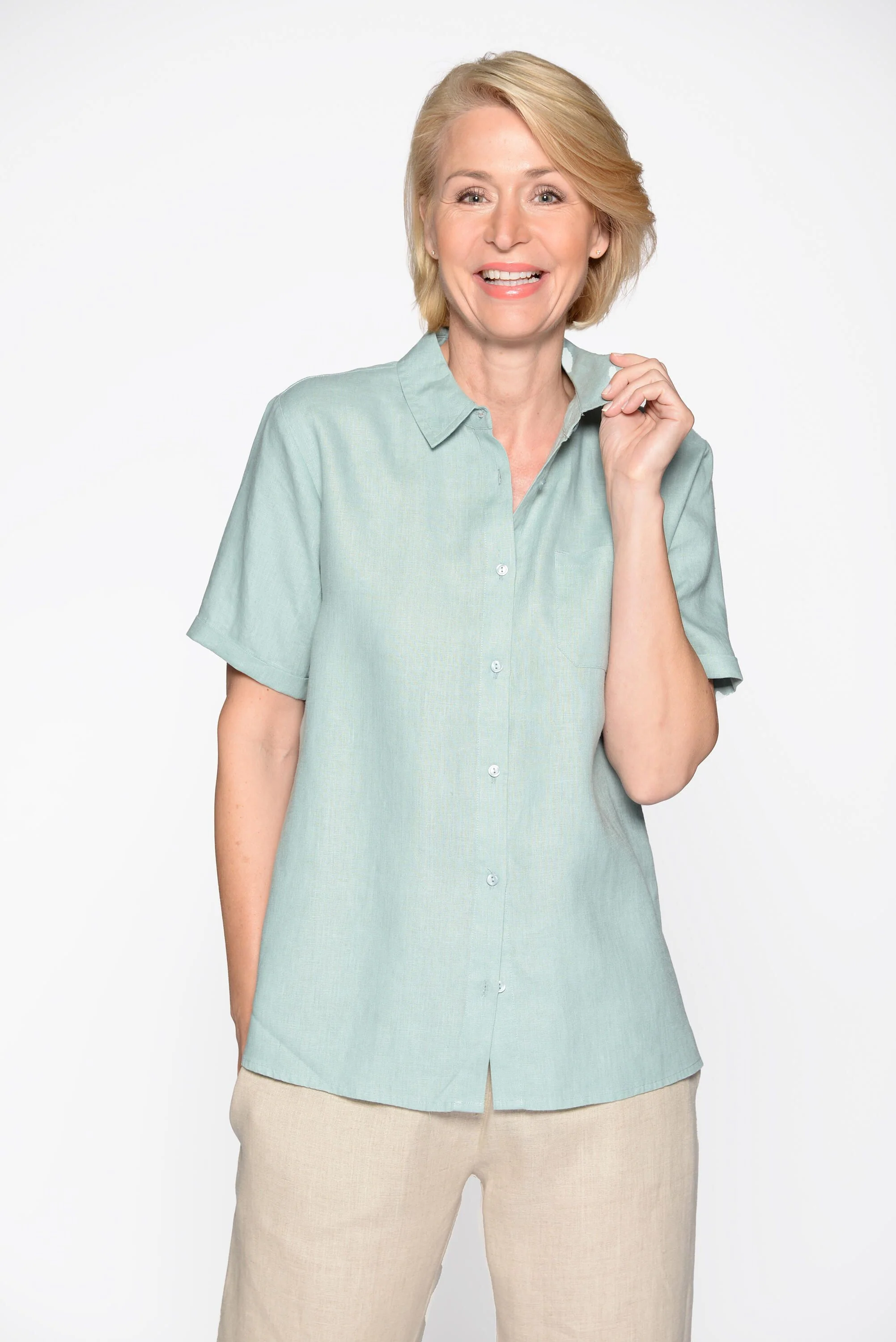 Leinenbluse Regular Fit - Image 3