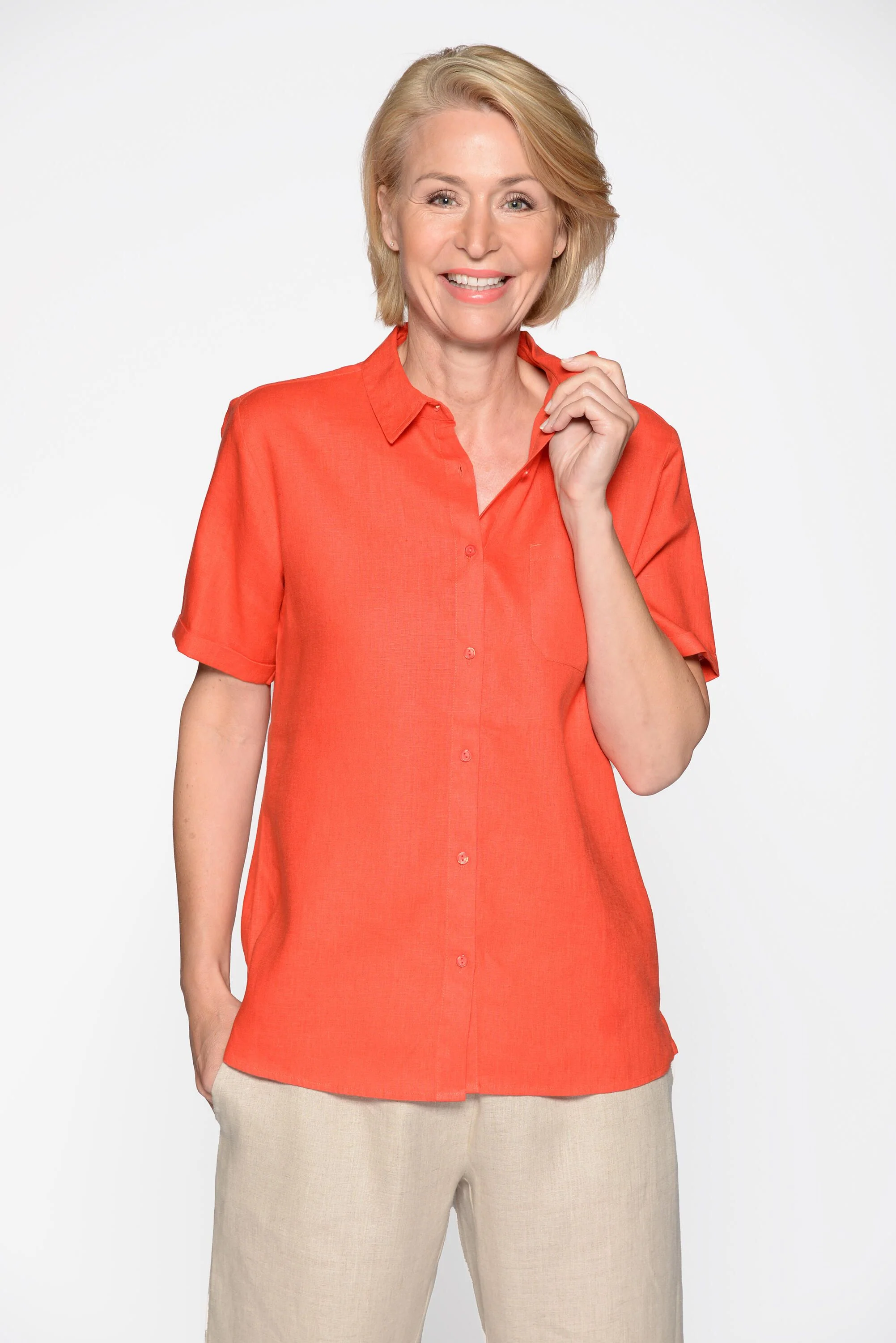 Leinenbluse Regular Fit - Image 3