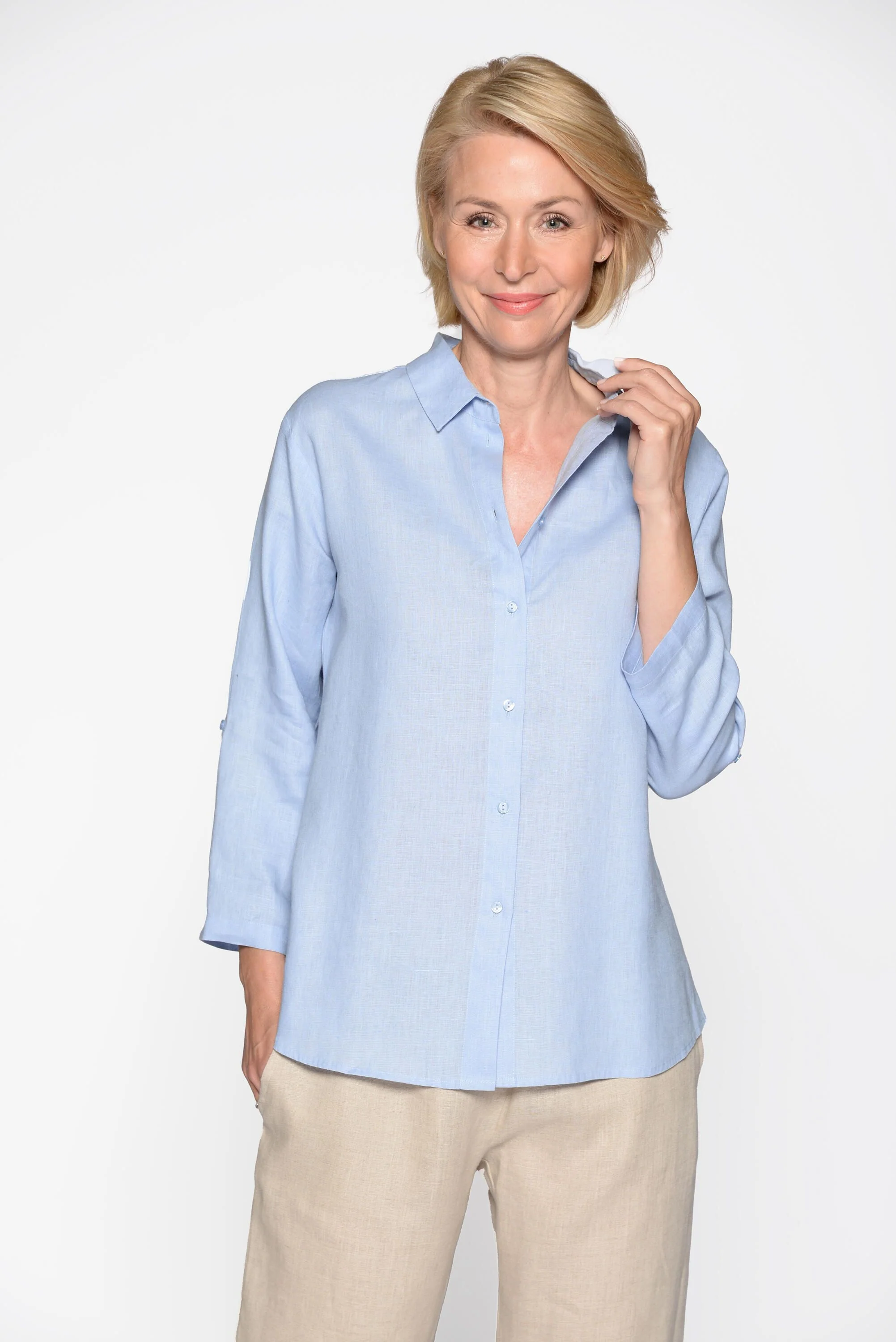 Leinenbluse Regular Fit - Image 3