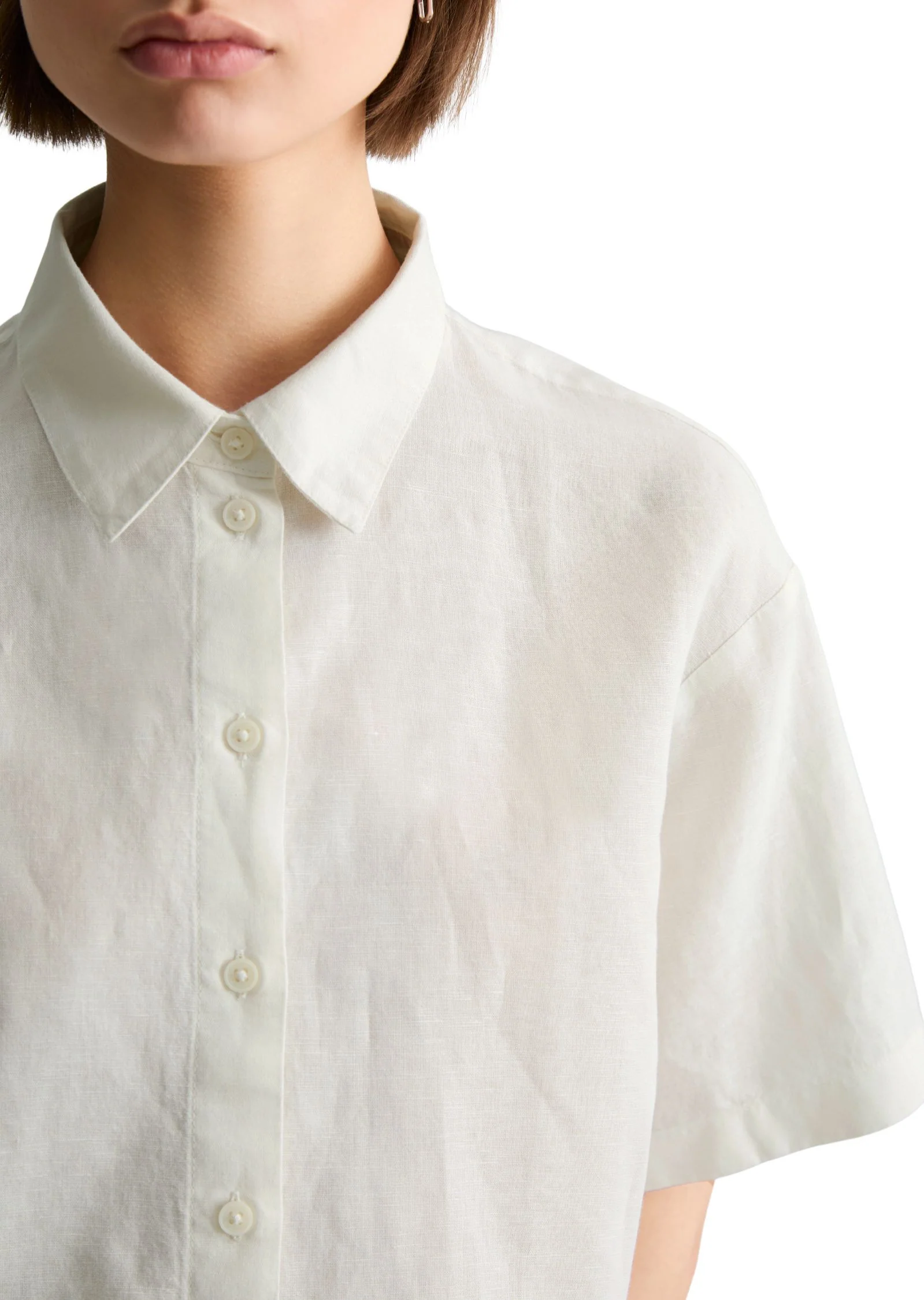Leinenbluse Relaxed Fit - Image 5