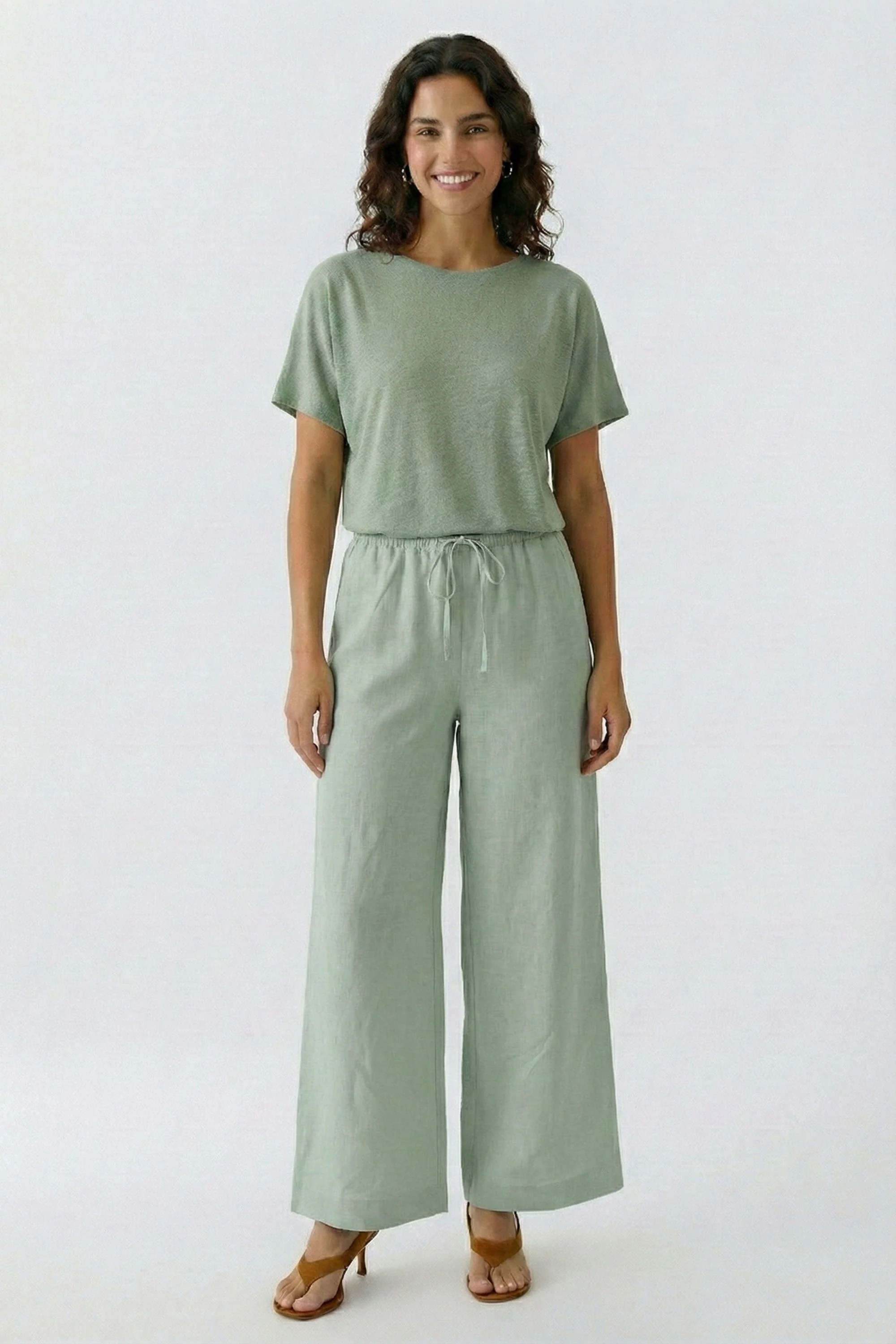 Leinenhose Wide Leg - Image 3