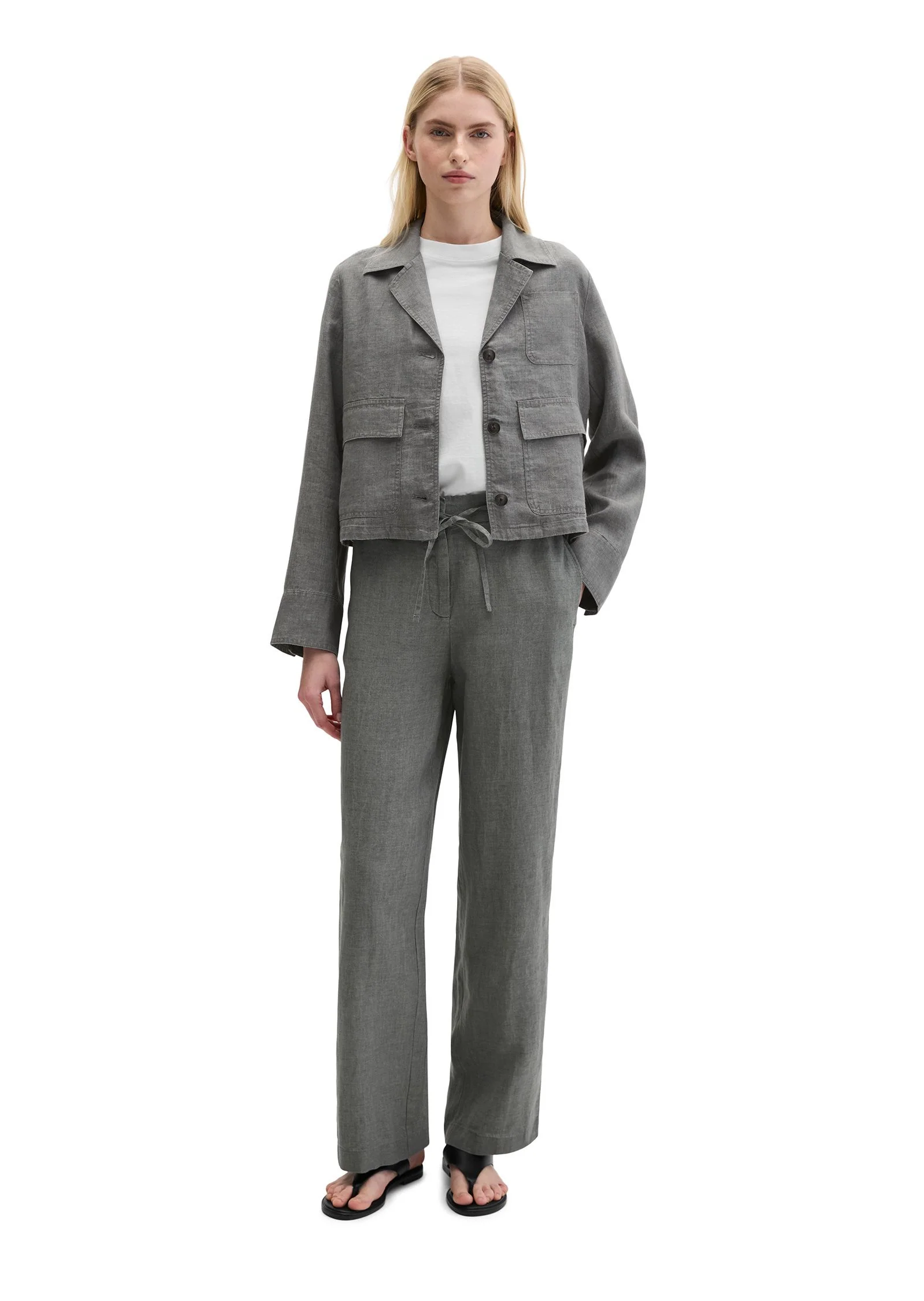 Leinenjacke Relaxed Fit - Image 4