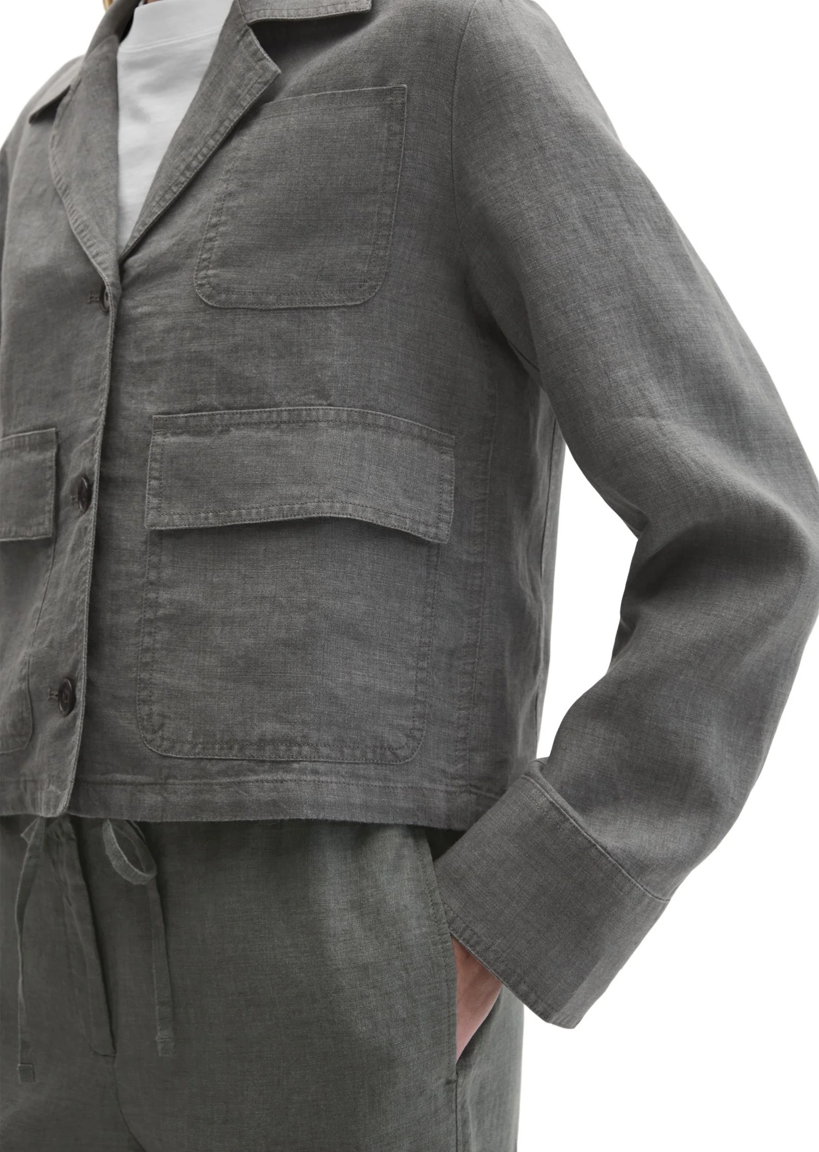 Leinenjacke Relaxed Fit - Image 5