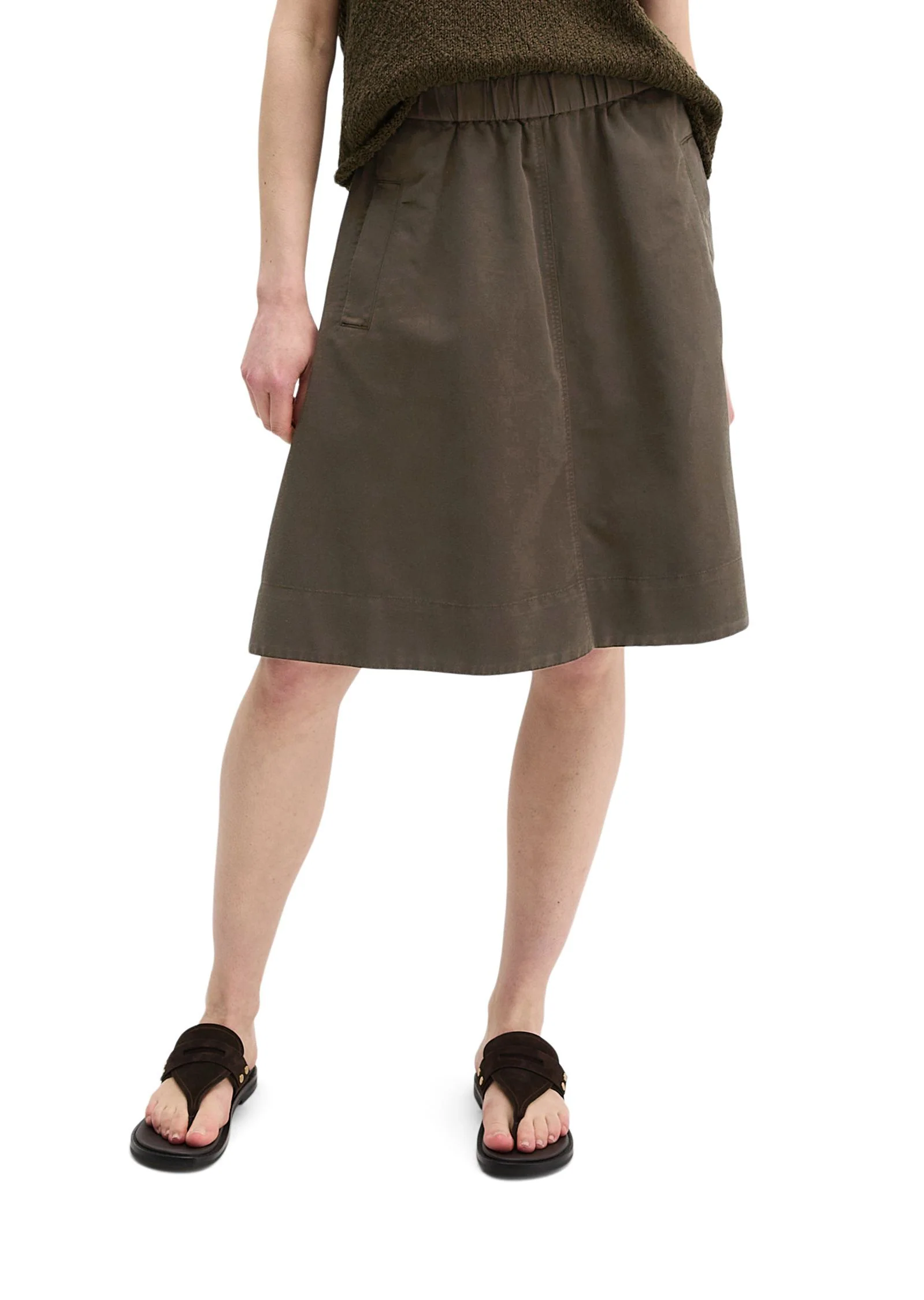Leinenrock Midi Loose Fit - Image 3