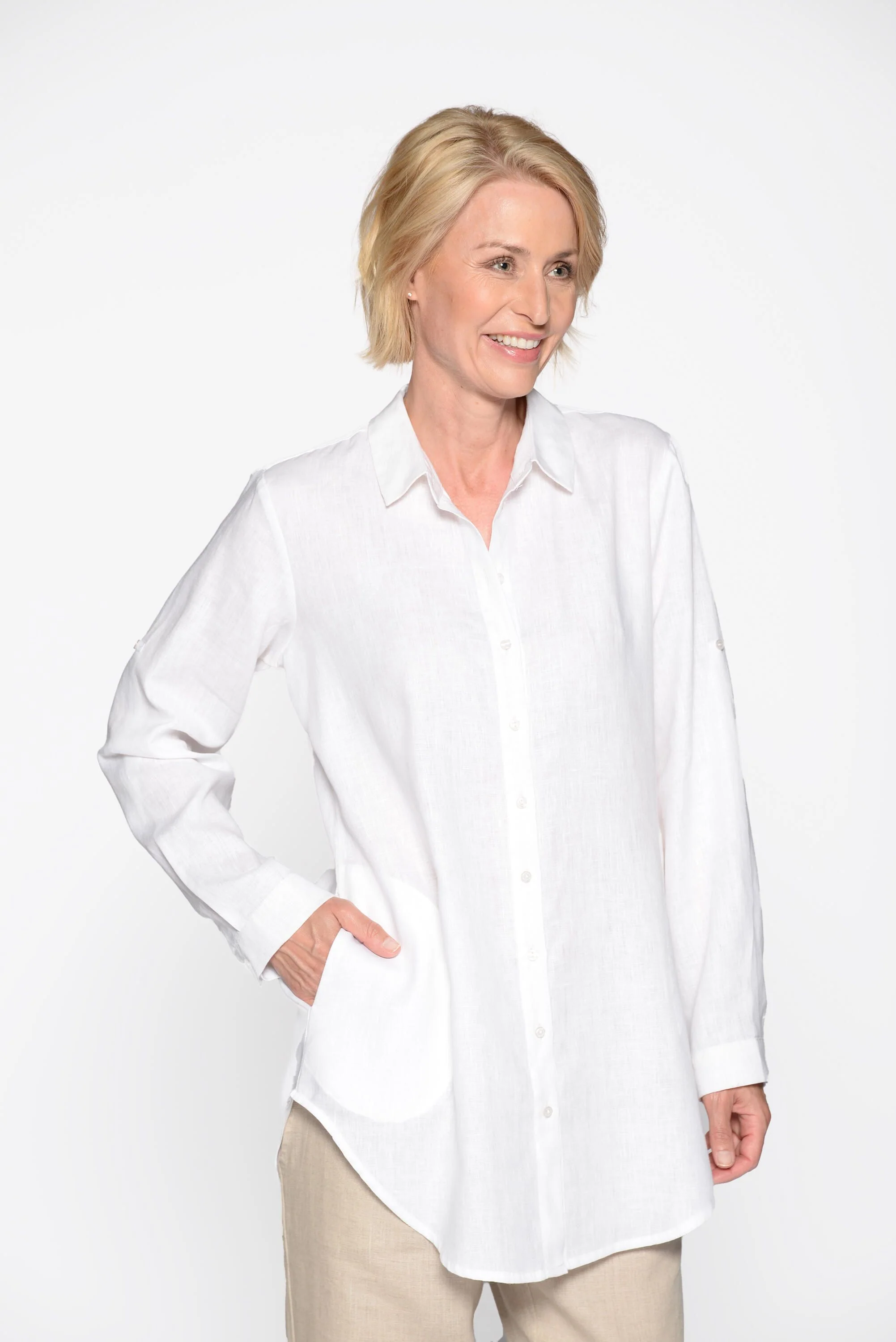 Longbluse aus Leinen - Image 3