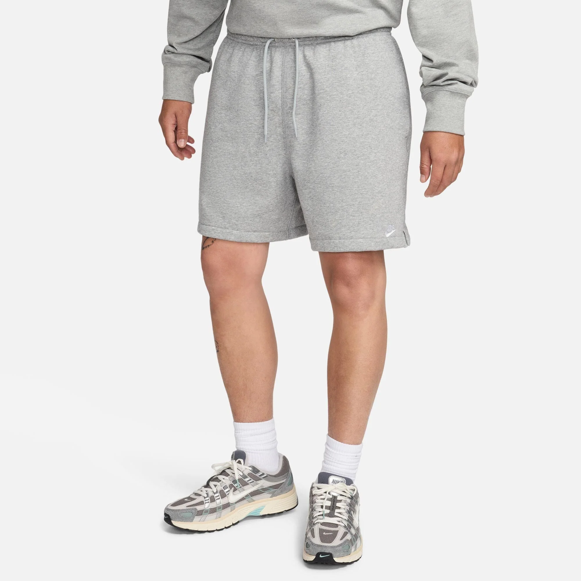 M NK CLUB FLOW FT SHORT, DK GREY HE - Image 3