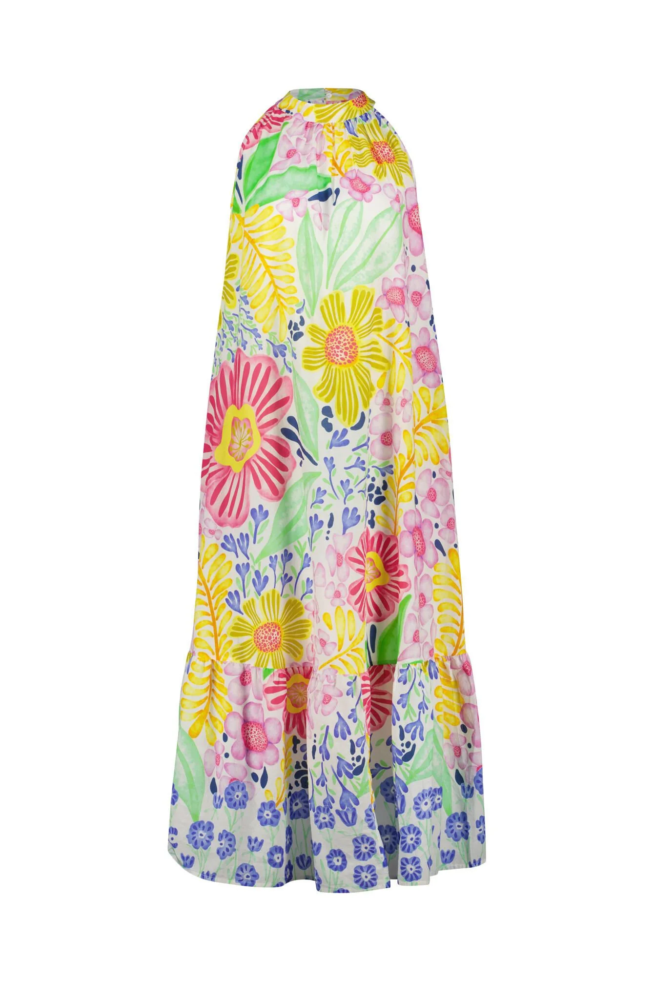 Neckholderkleid aus Baumwolle