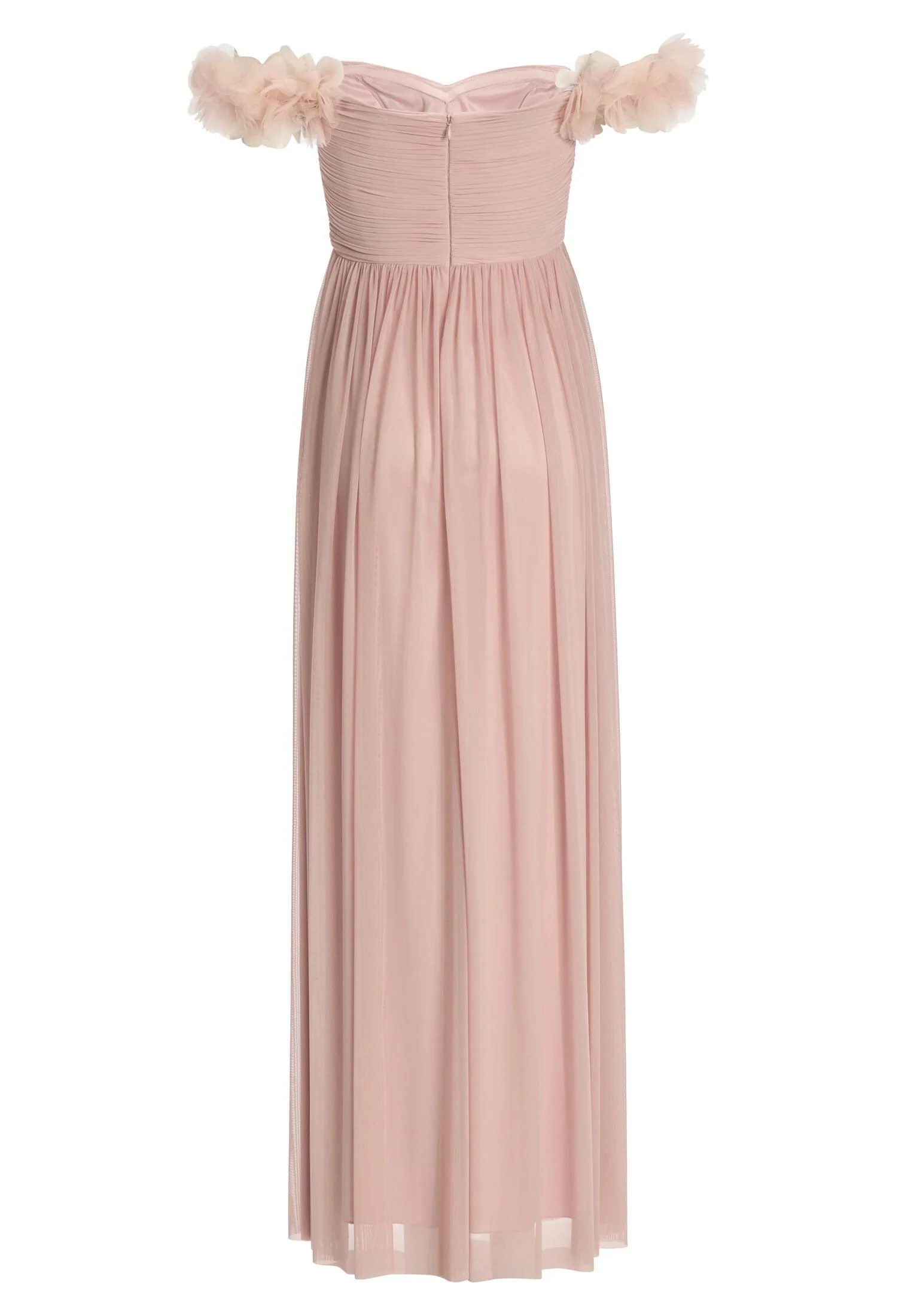 Off-Shoulder Abendkleid mit Blumenapplikation - Image 2