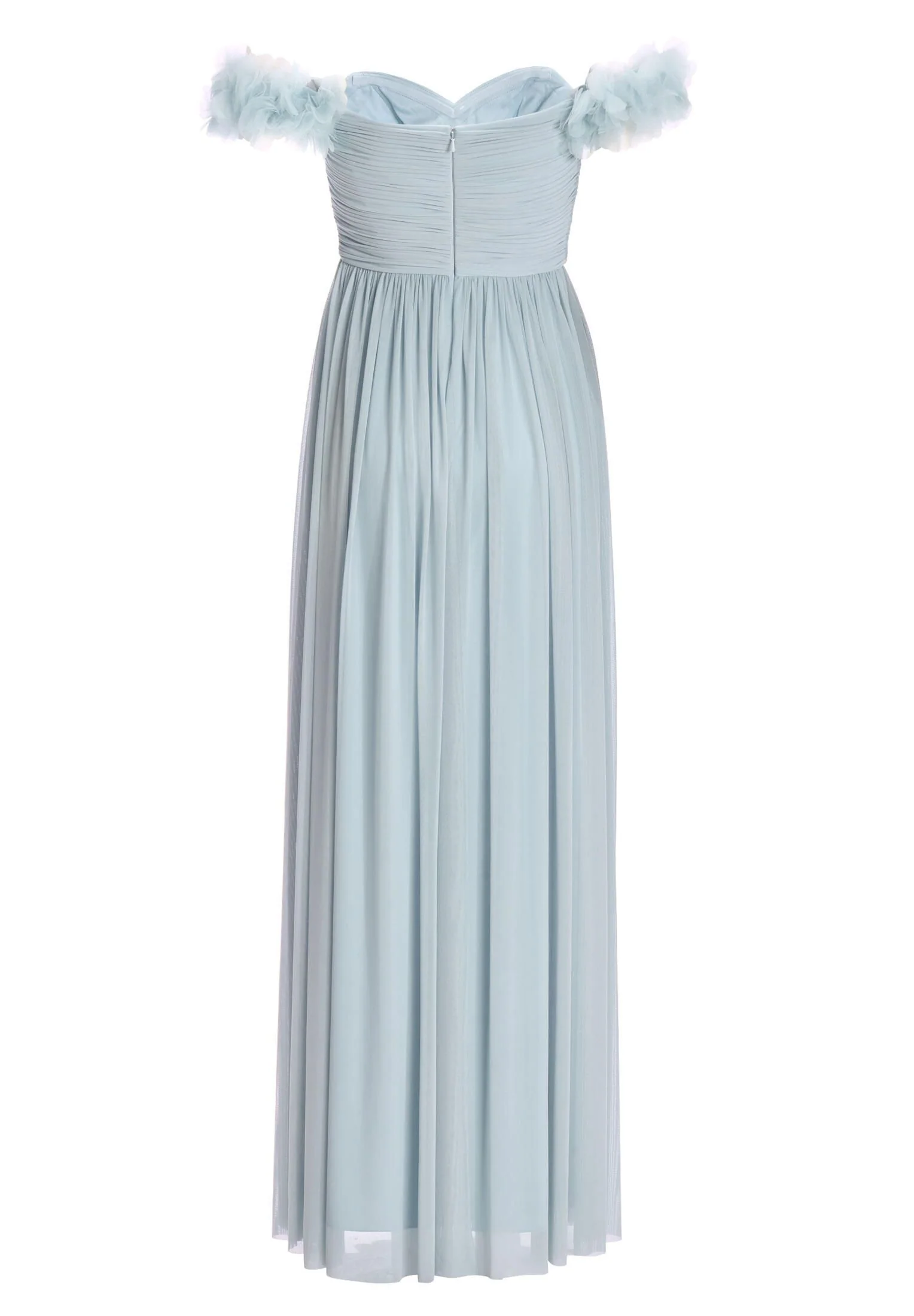 Off-Shoulder Abendkleid mit Blumenapplikation - Image 2