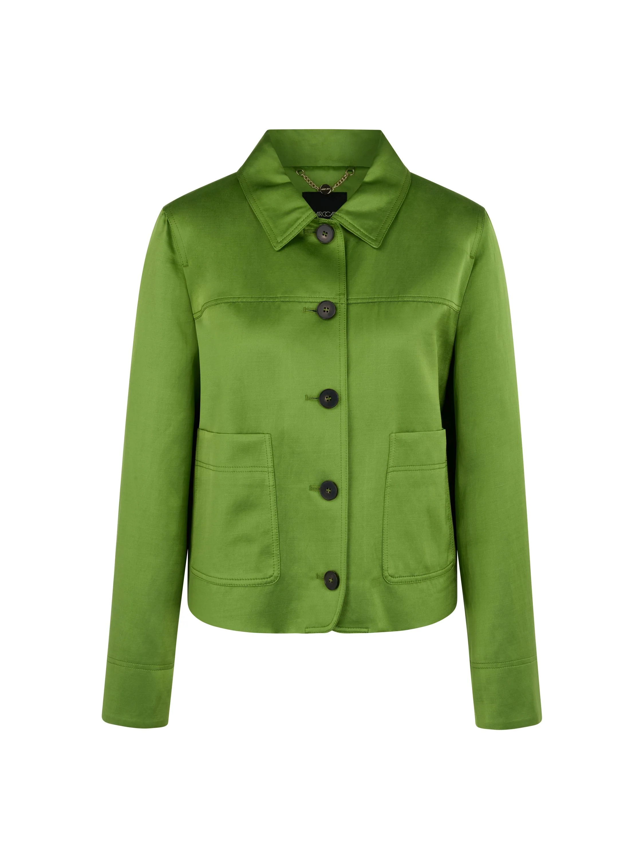 Overshirt aus schimmerndem  Viskosemix
